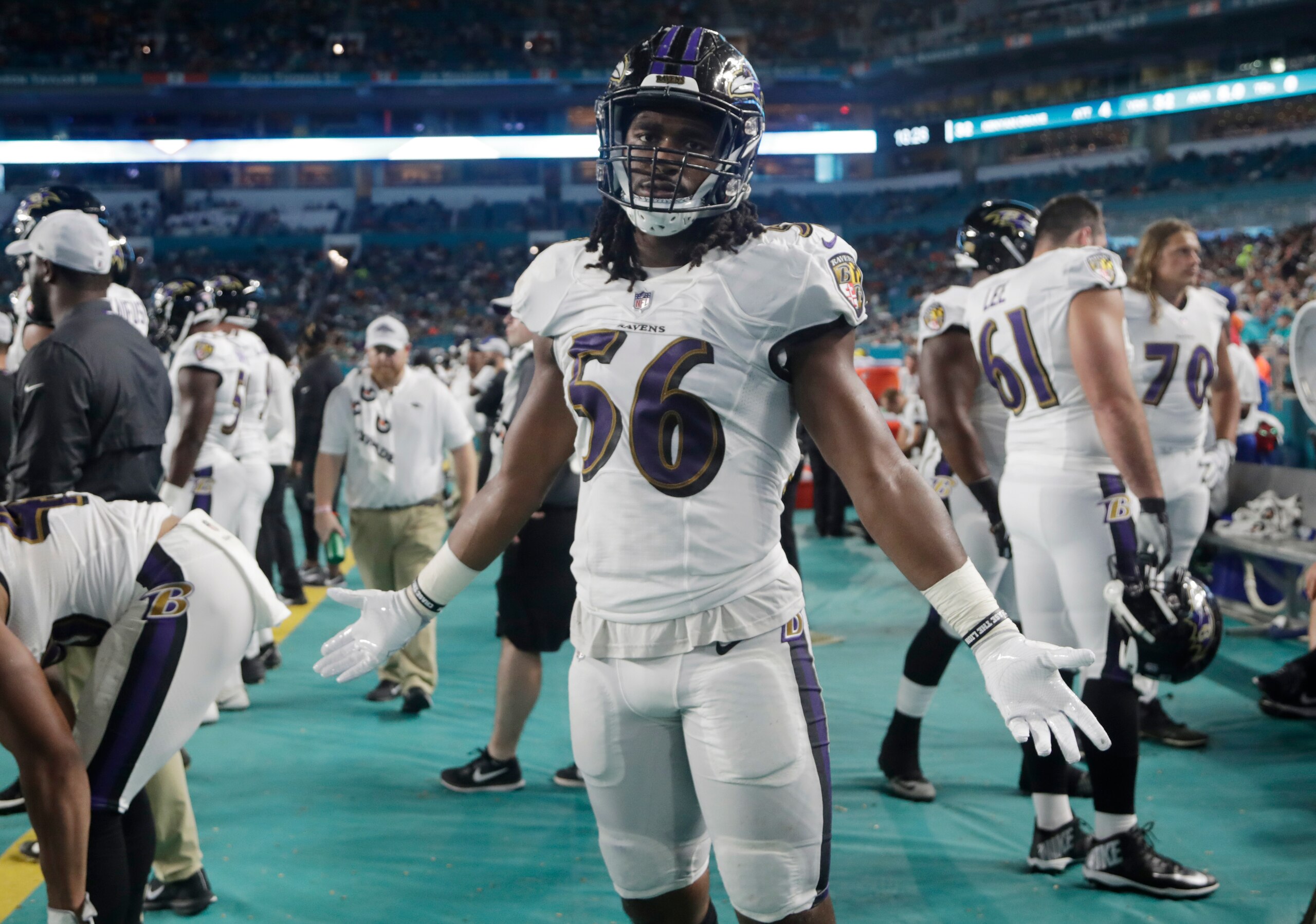 Baltimore Ravens outsider linebacker Tim Williams Baltimore Ravens outsider linebacker Tim Williams