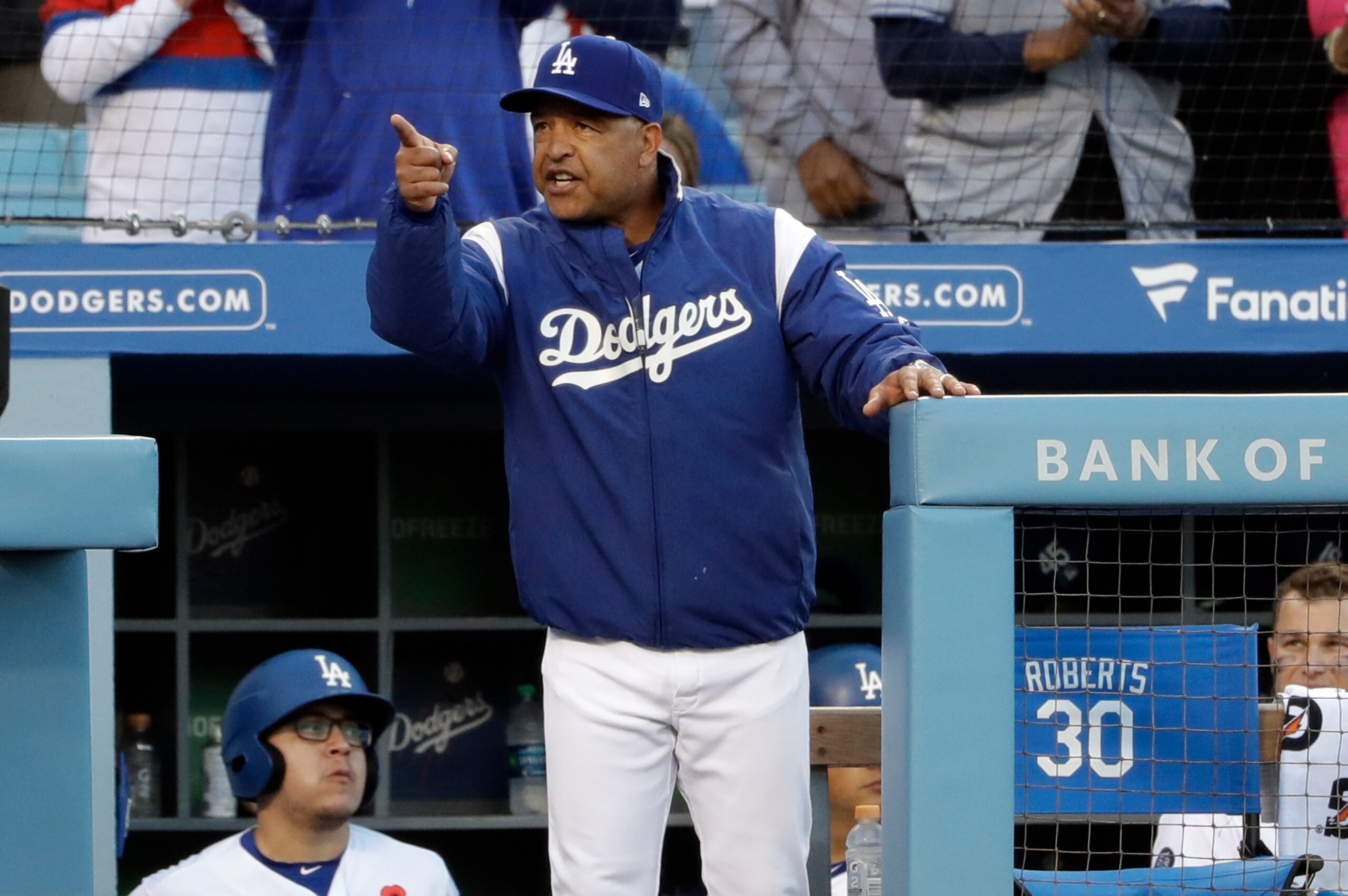 Dodgers manager Dave Roberts