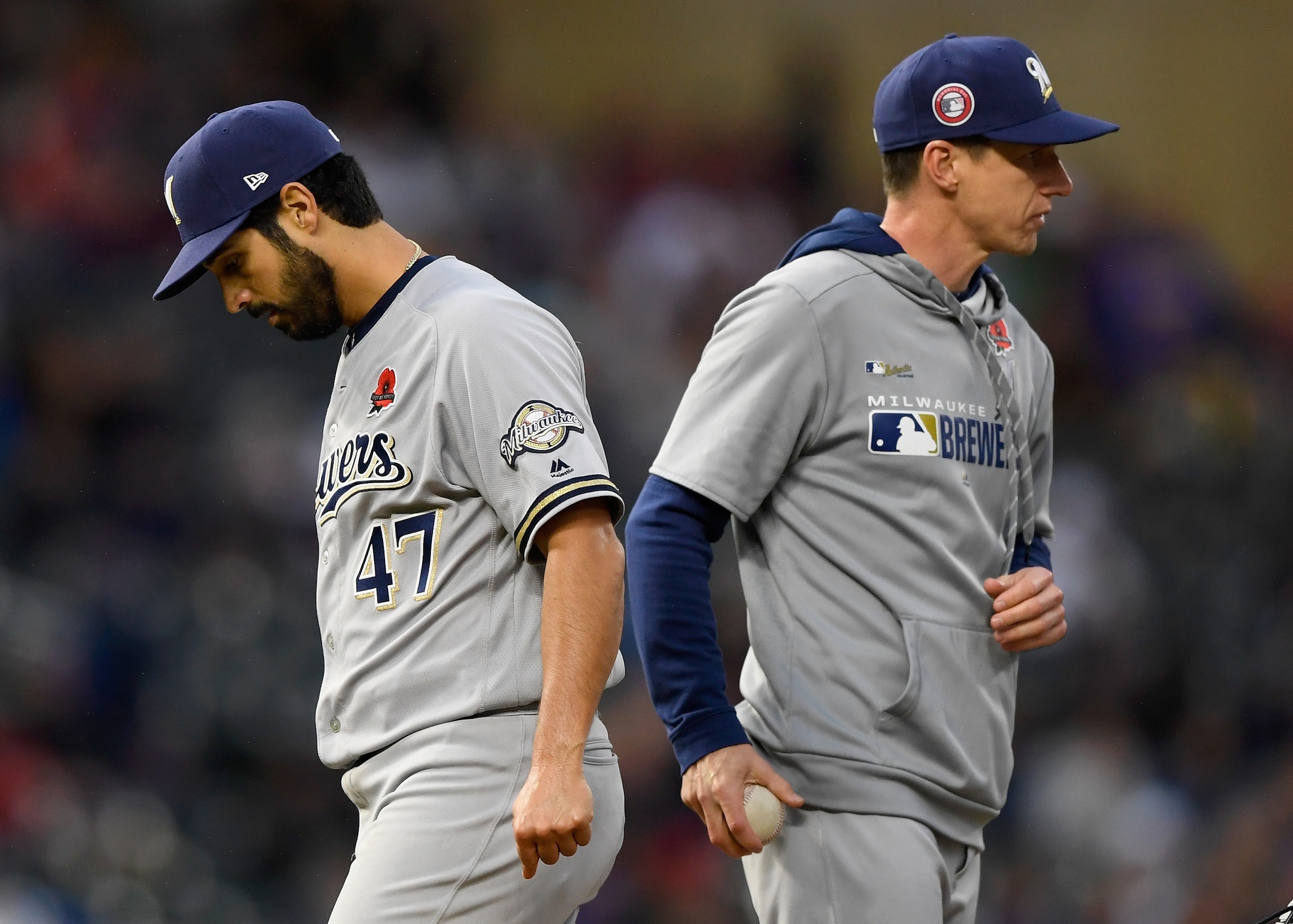 Gio Gonzalez (L) and Craig Counsell (R)