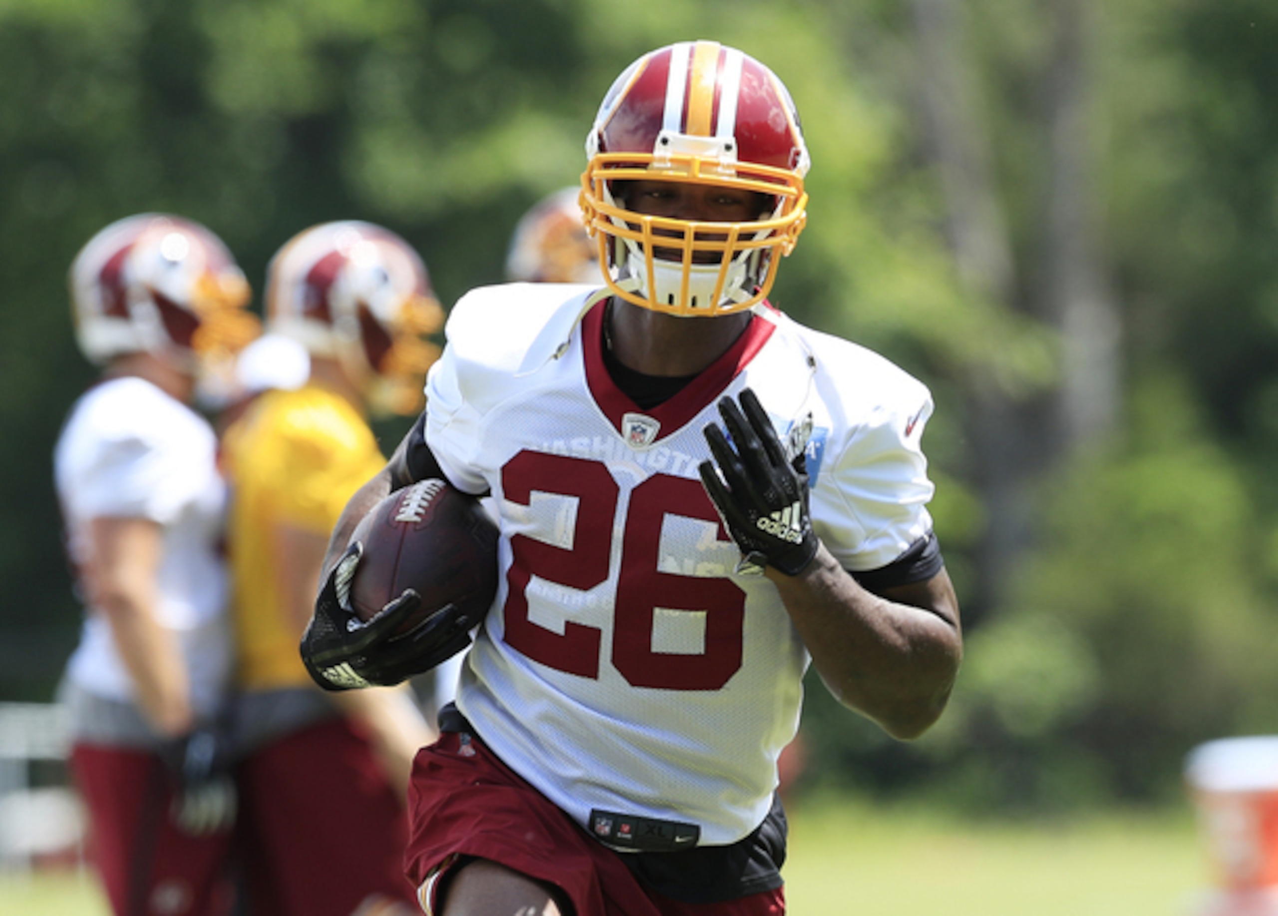 Adrian Peterson is shooting for 2,000 yards again.