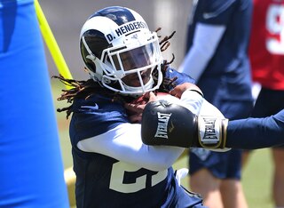 Los Angeles Rams running back Darrell Henderson