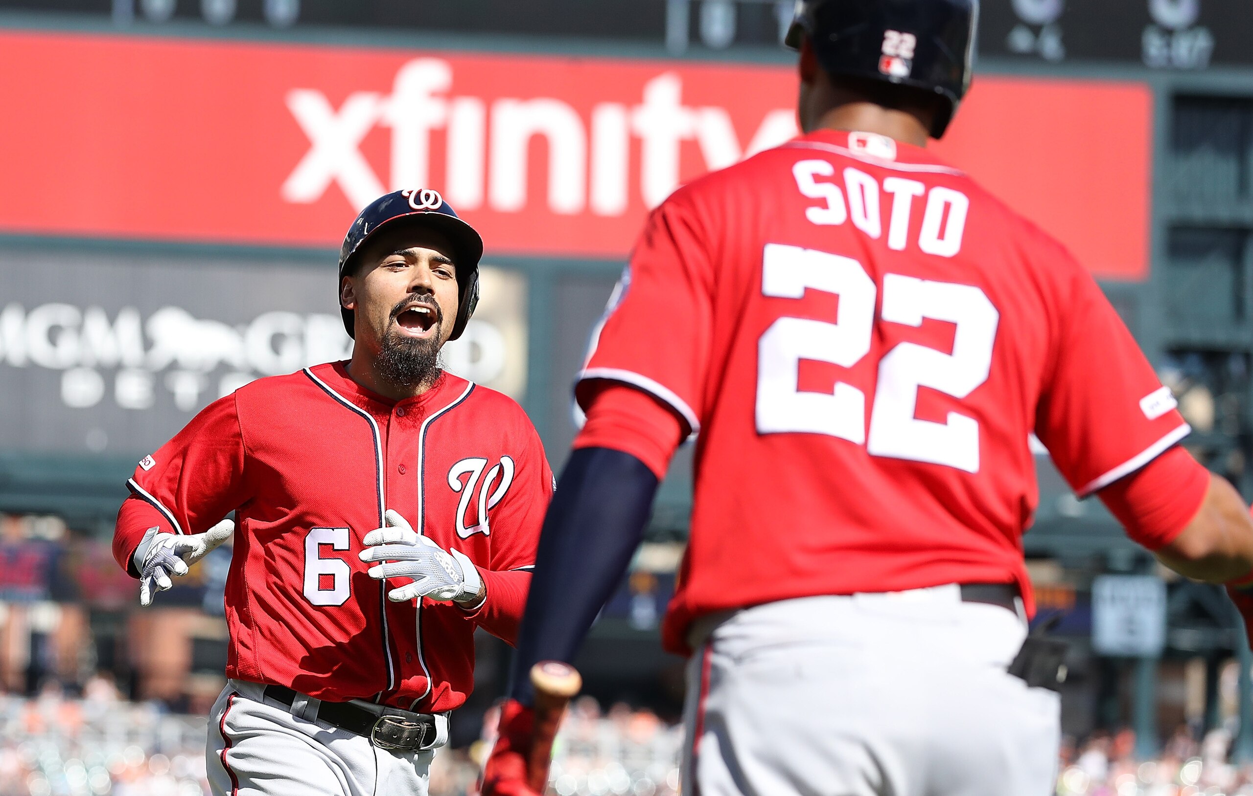 Anthony Rendon (L) and Juan Soto (R) Anthony Rendon (L) and Juan Soto (R)