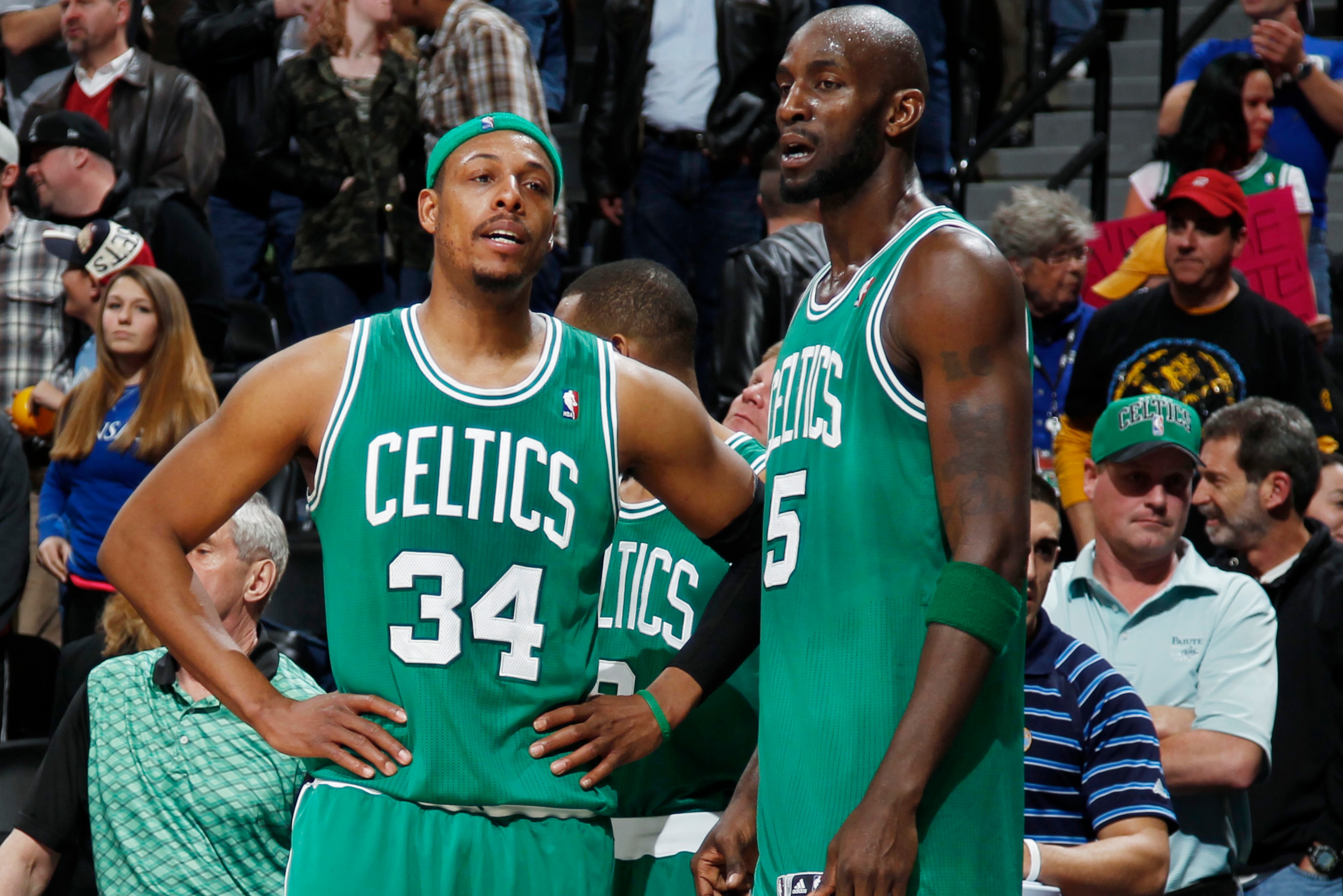 Paul Pierce and Kevin Garnett