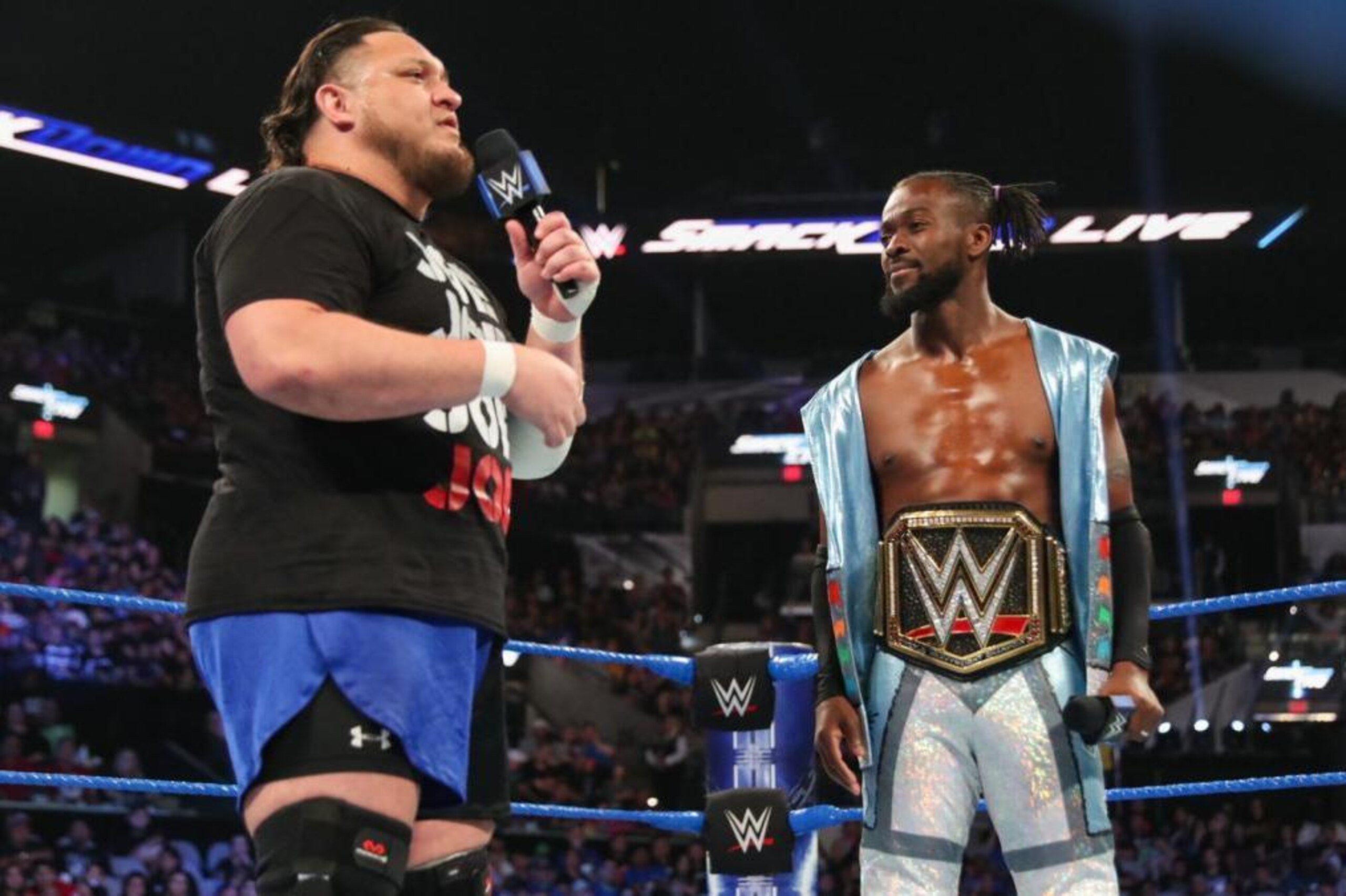 Samoa Joe and Kofi Kingston.