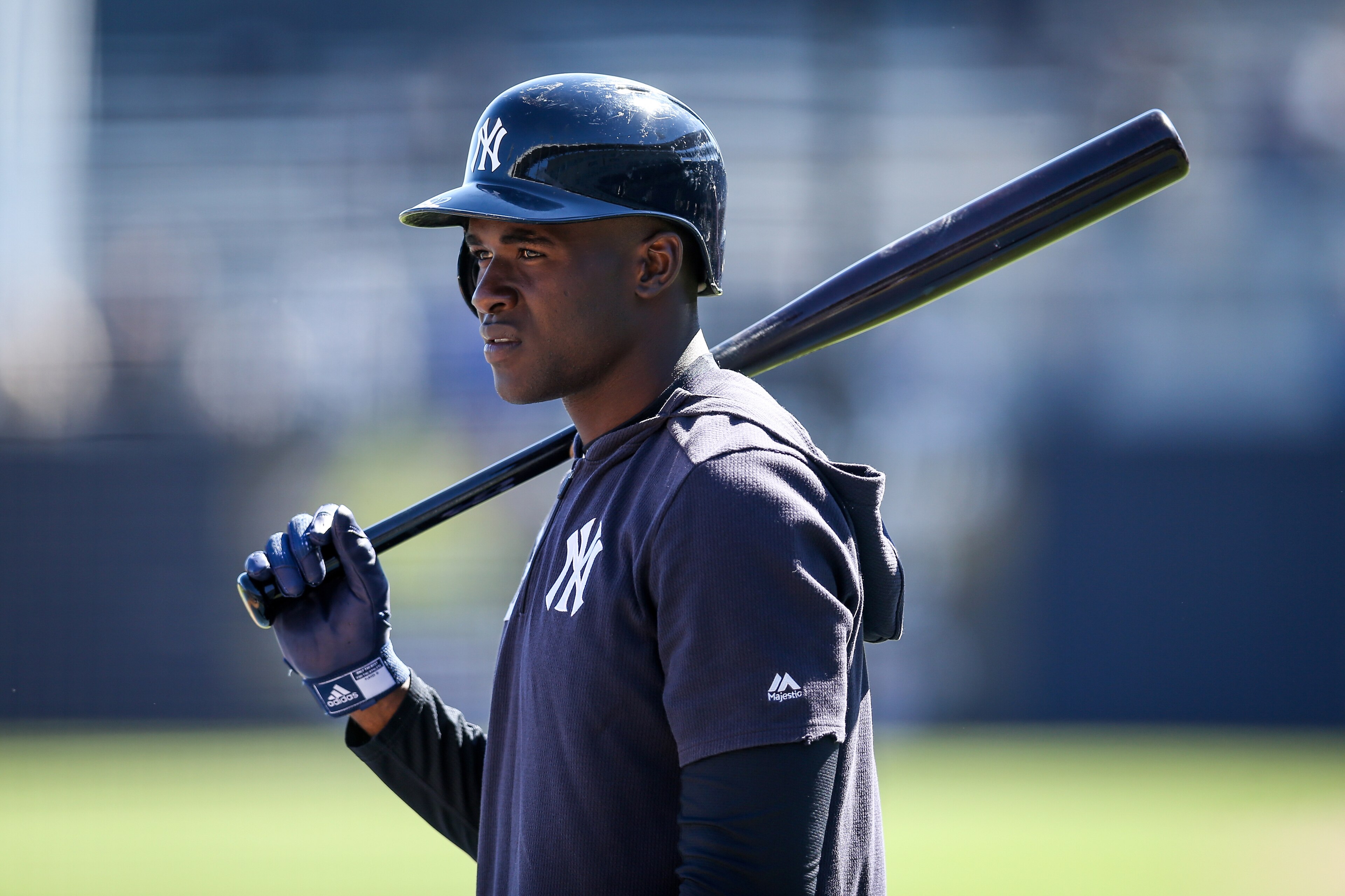 Yankees prospect Estevan Florial. Yankees prospect Estevan Florial.