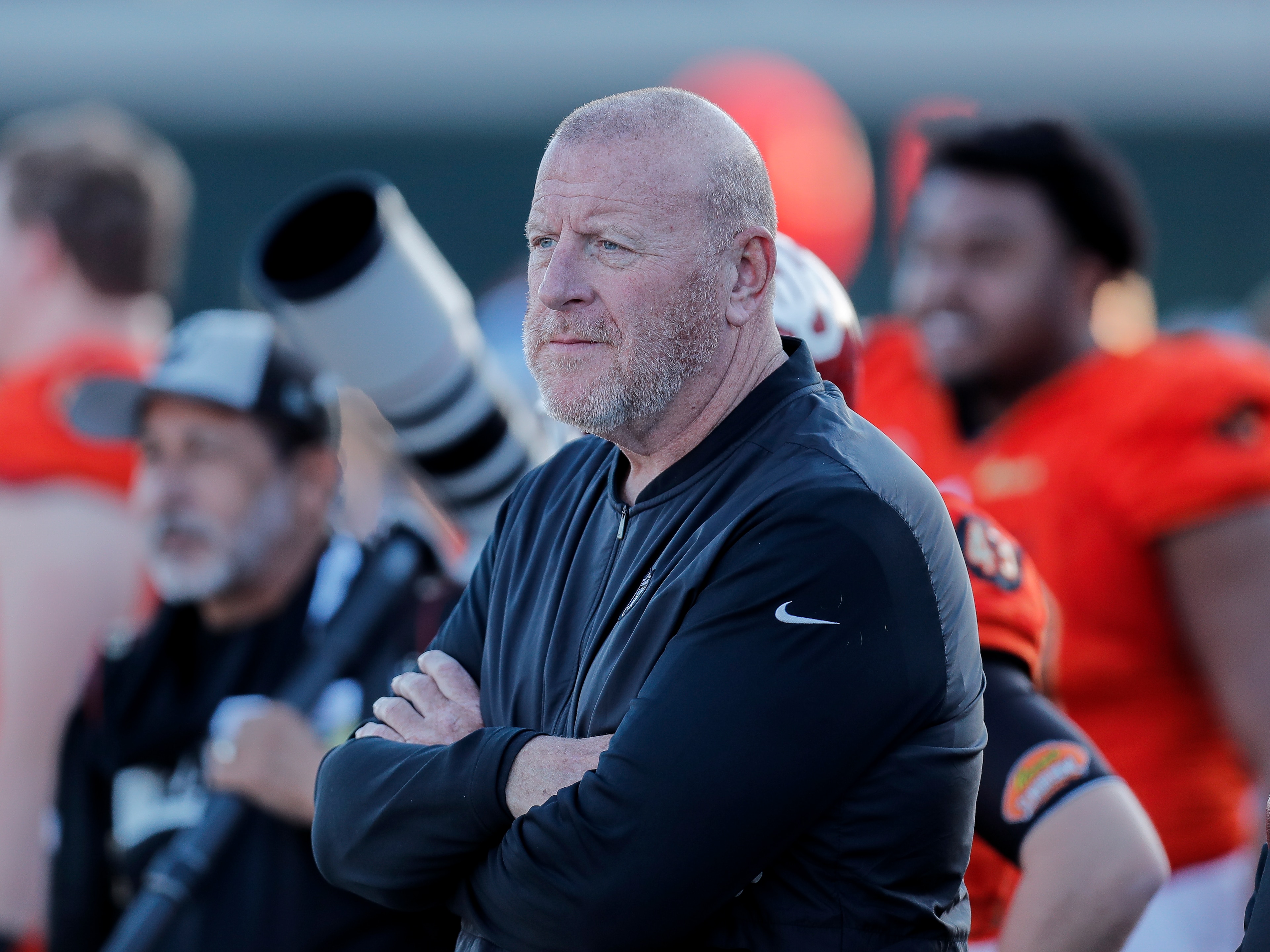 Oakland Raiders offensive line coach Tom Cable