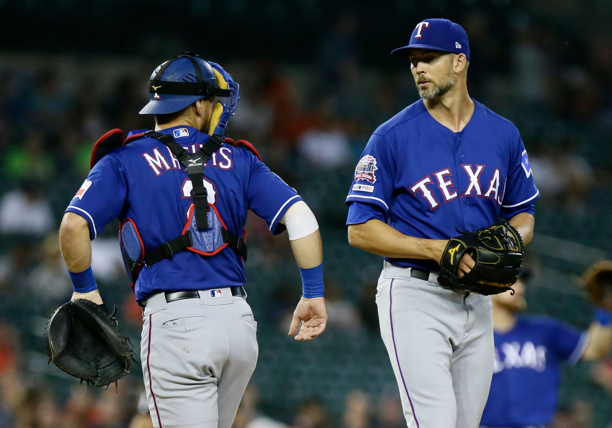 Jeff Mathis (L) and Mike Minor (R)