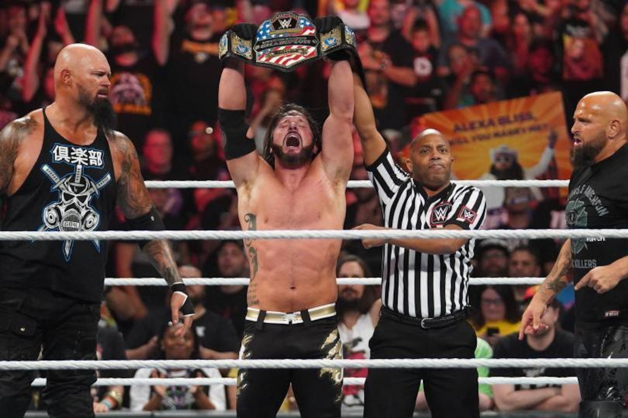 Luke Gallows, AJ Styles and Karl Anderson.