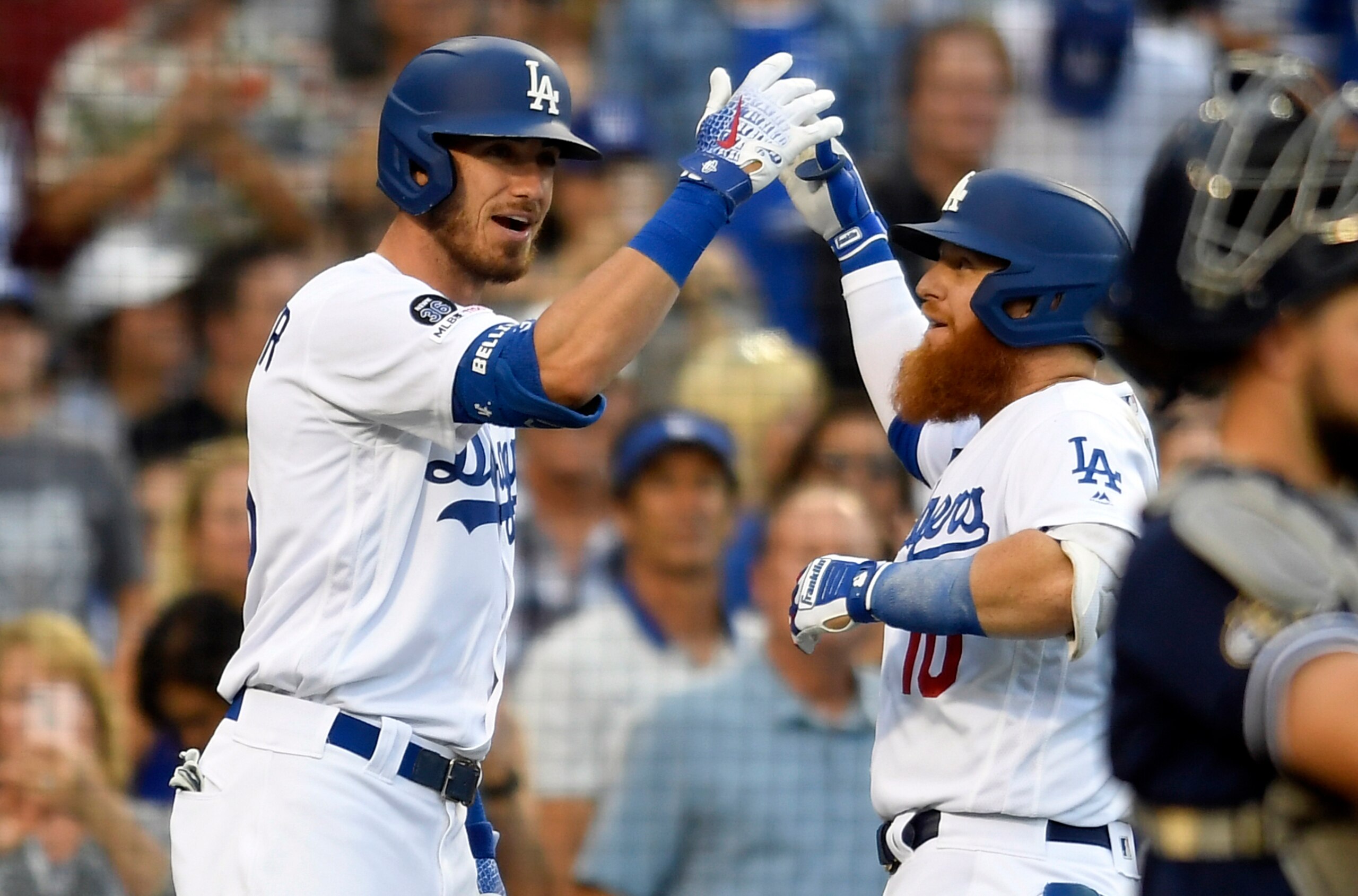 Cody Bellinger and Justin Turner Cody Bellinger and Justin Turner