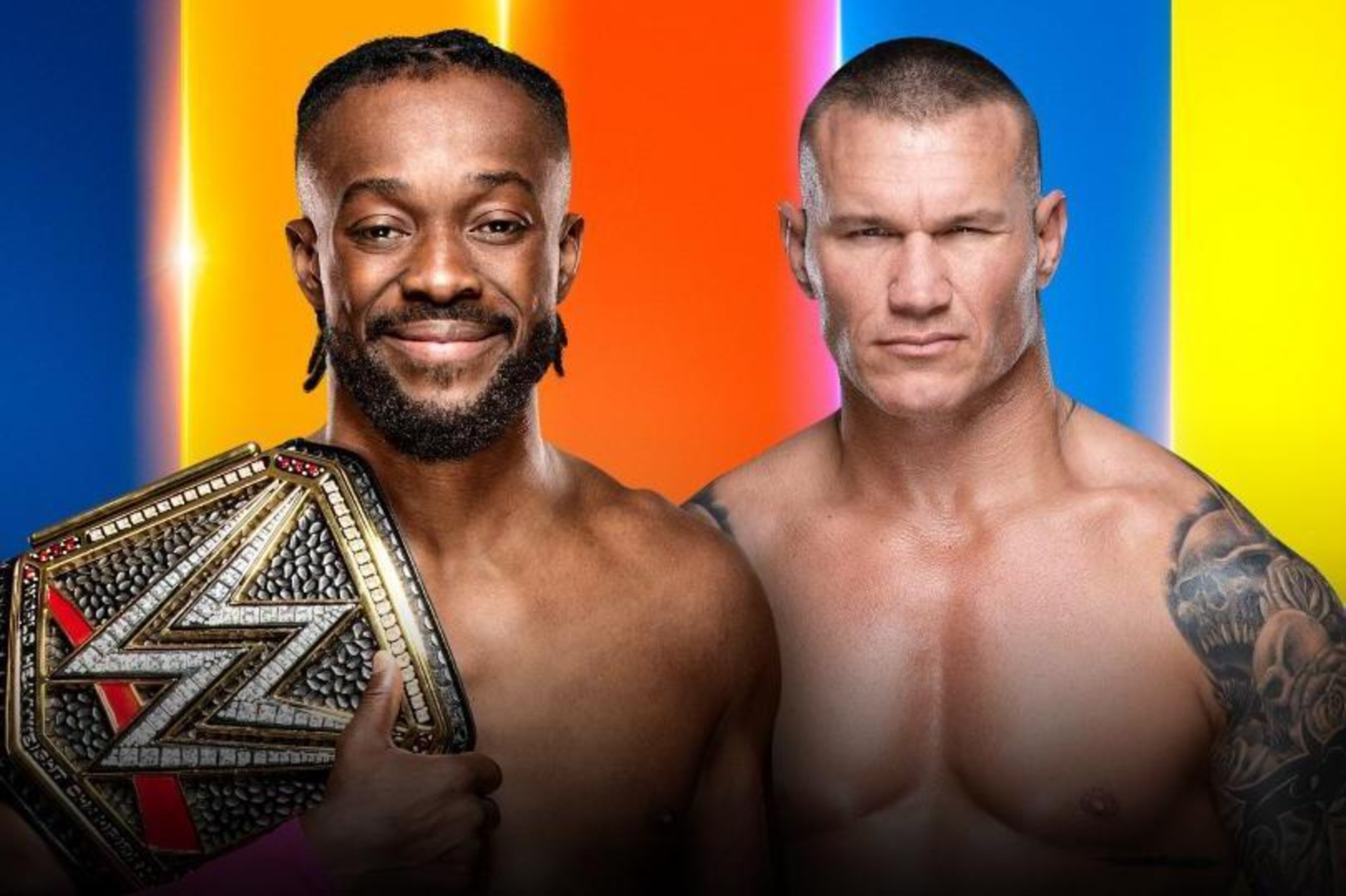 Kofi Kingston and Randy Orton. Kofi Kingston and Randy Orton.