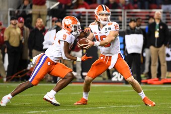 Travis Etienne and Trevor Lawrence