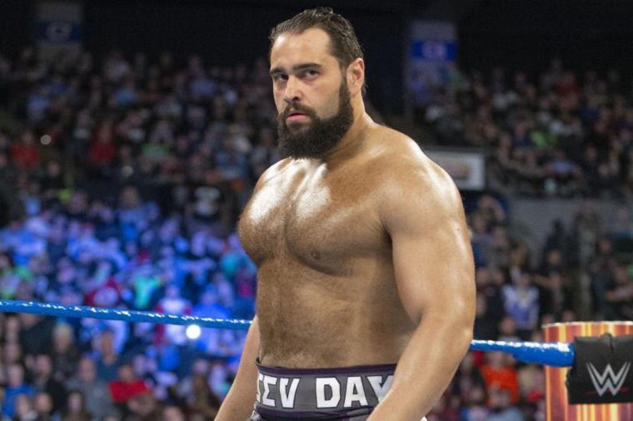 Rusev on WWE SmackDown.