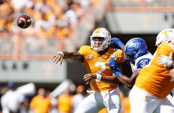 Tennessee quarterback  Jarrett Guarantano