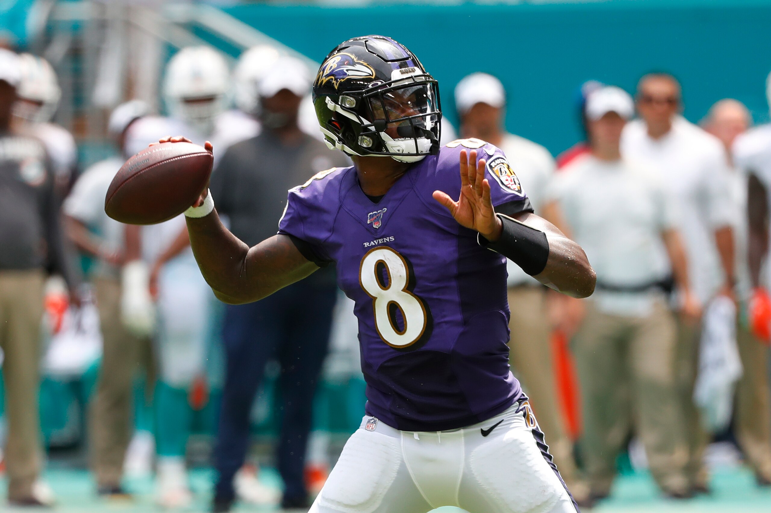 Baltimore Ravens quarterback Lamar Jackson
