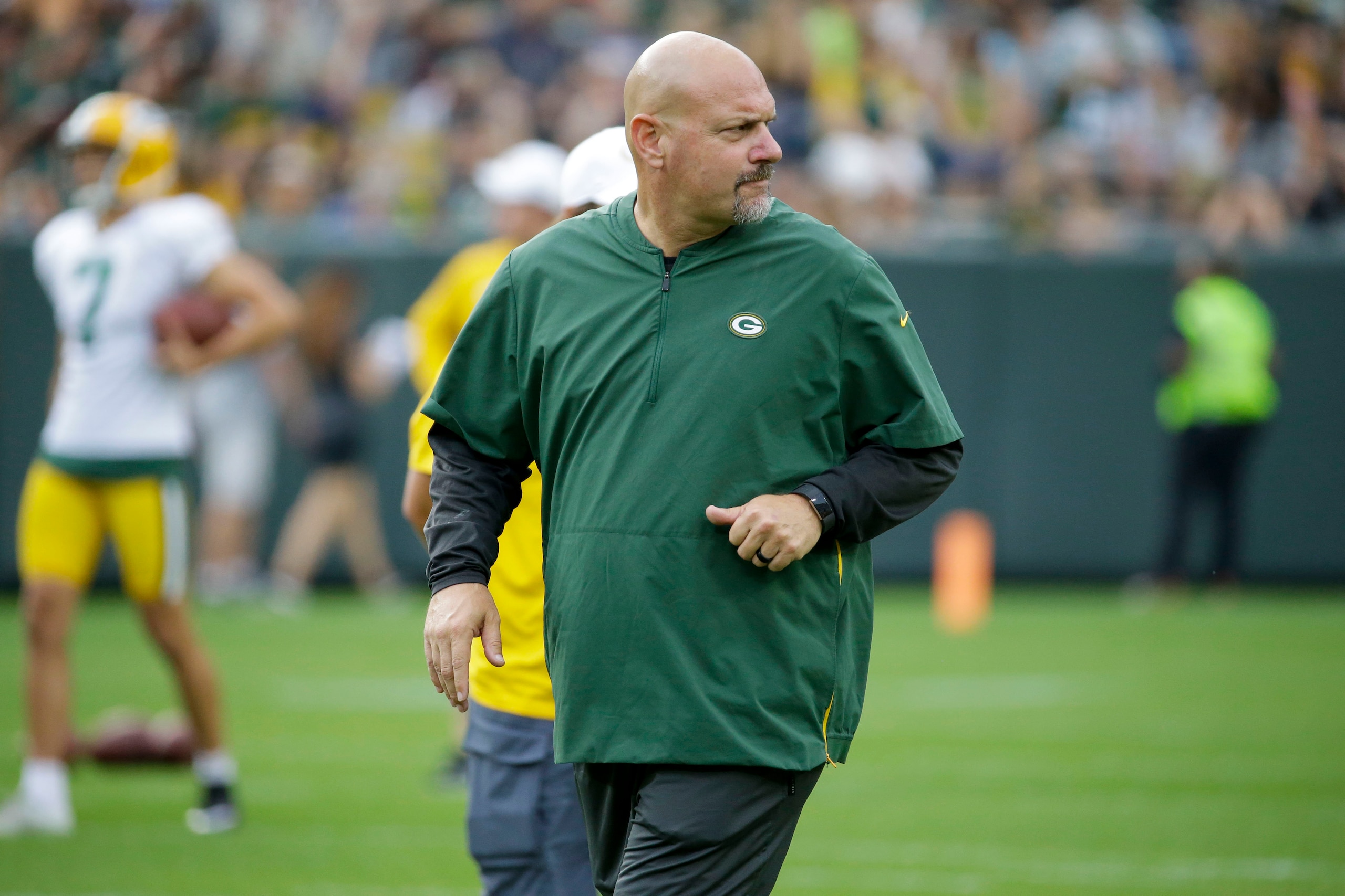 Packers deensive coordinator Mike Pettine