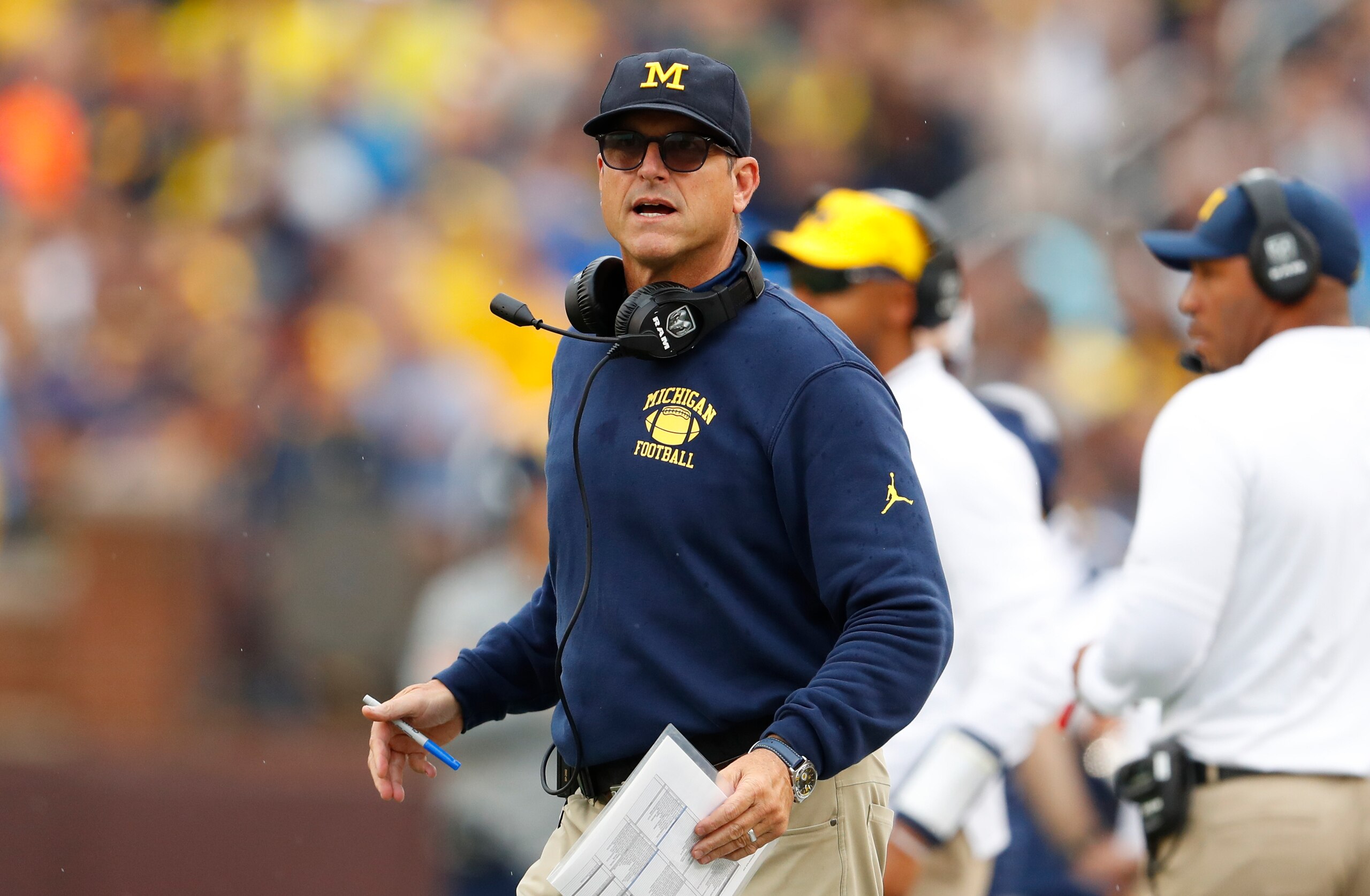 Michigan head coach Jim Harbaugh