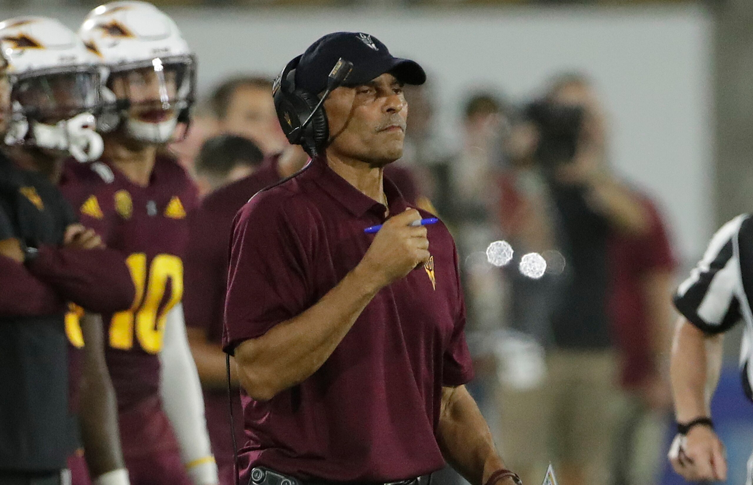 Arizona State head coach Herm Edwards