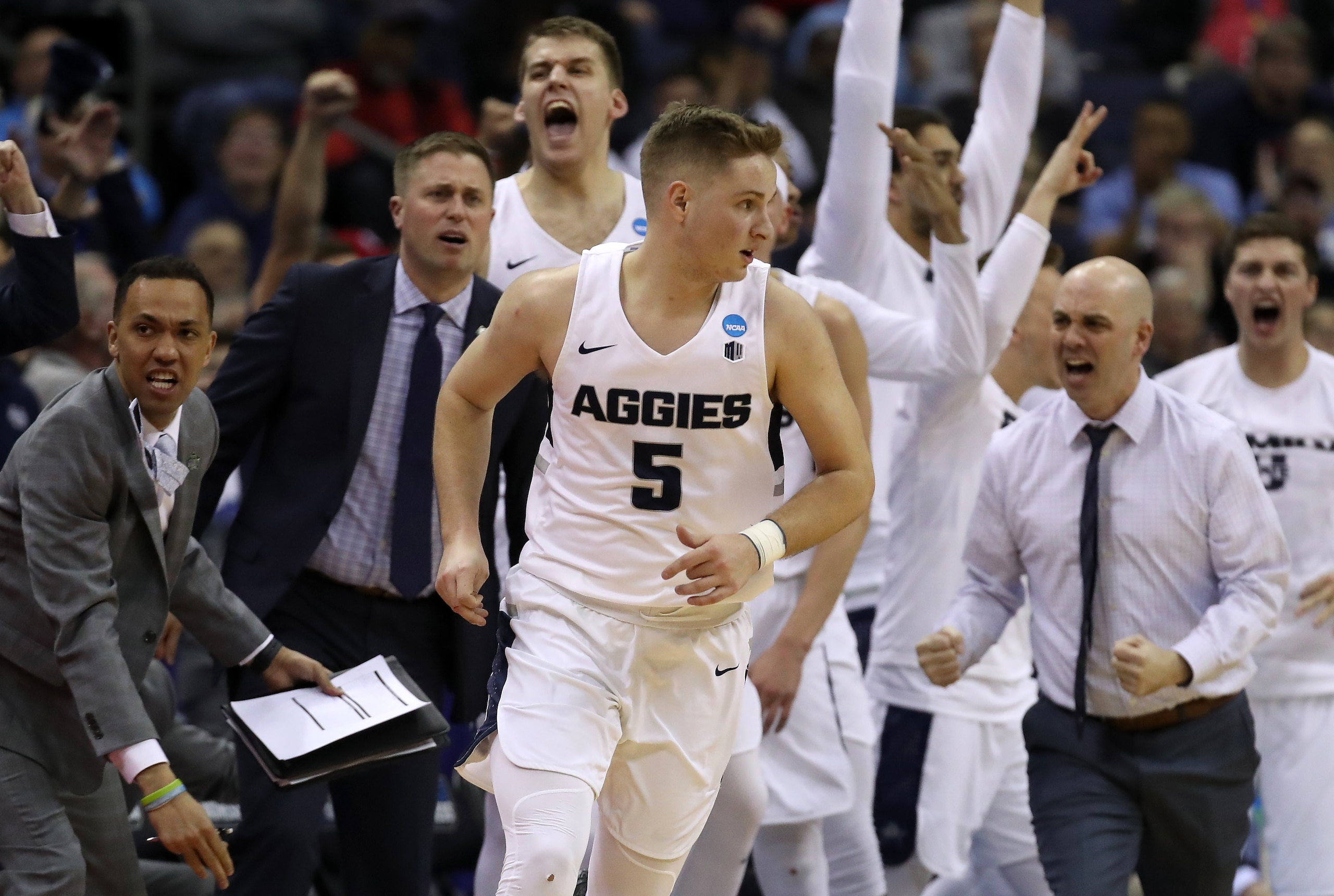 Utah State's Sam Merrill