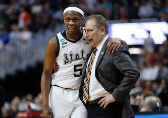 Cassius Winston and Tom Izzo