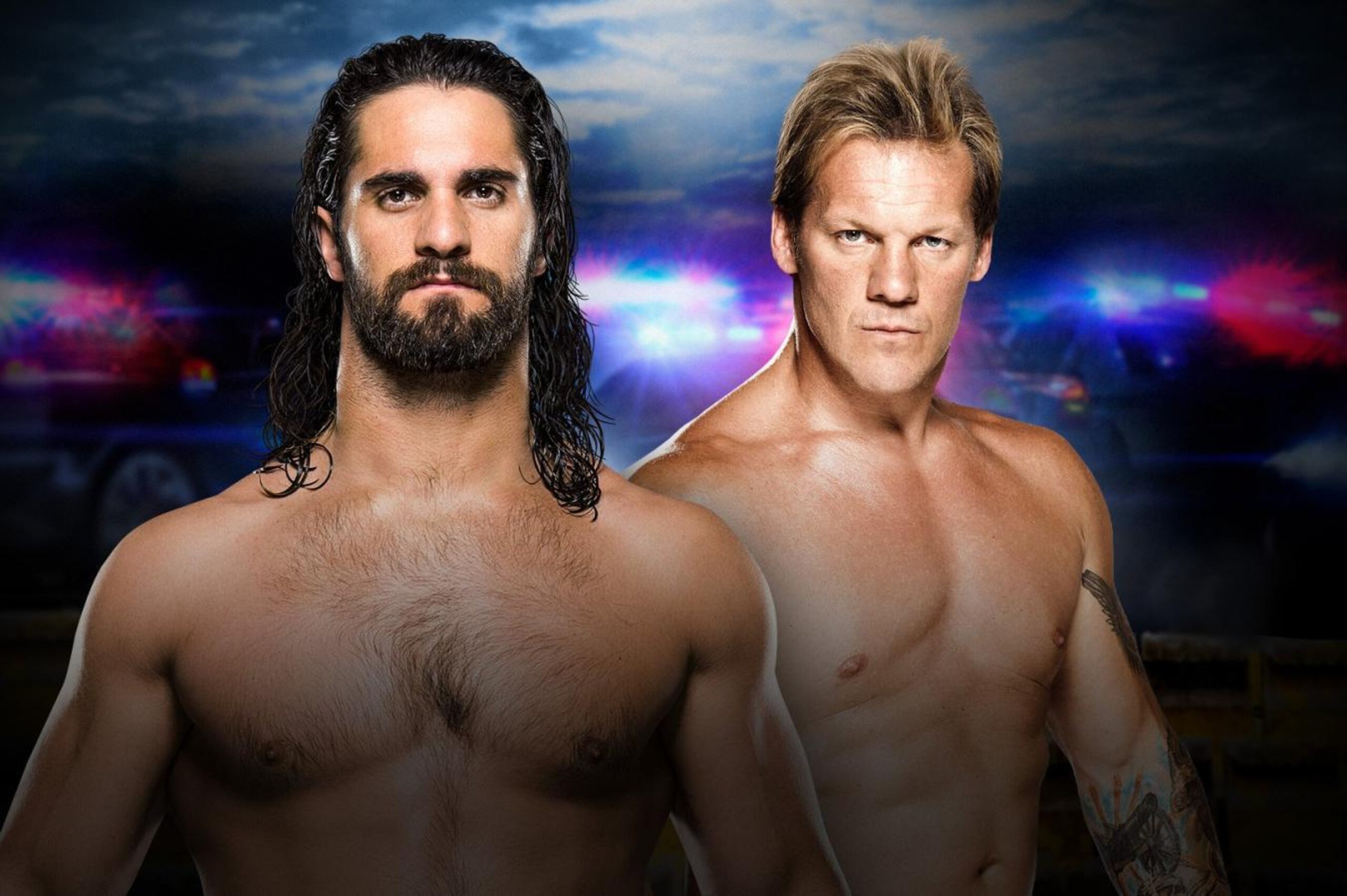 Seth Rollins and Chris Jericho. Seth Rollins and Chris Jericho.