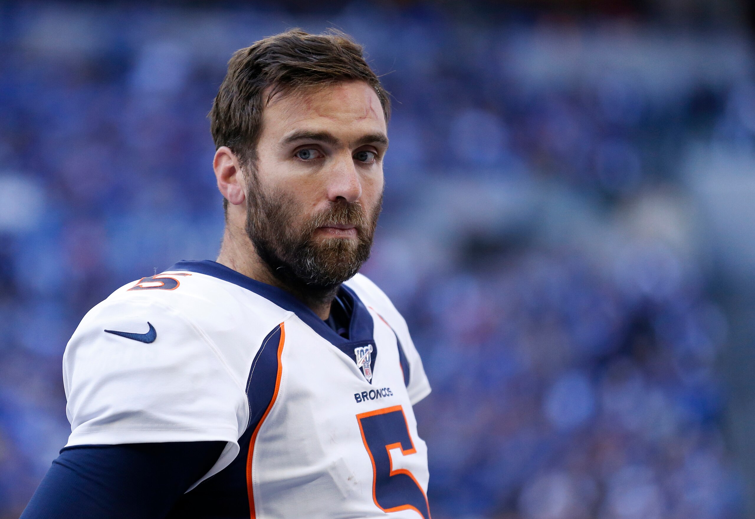 Denver Broncos quarterback Joe Flacco