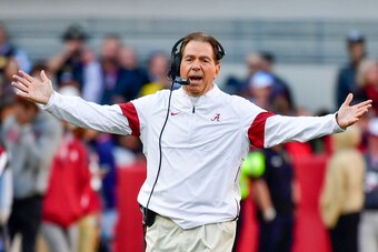 Alabama head coach Nick Saban