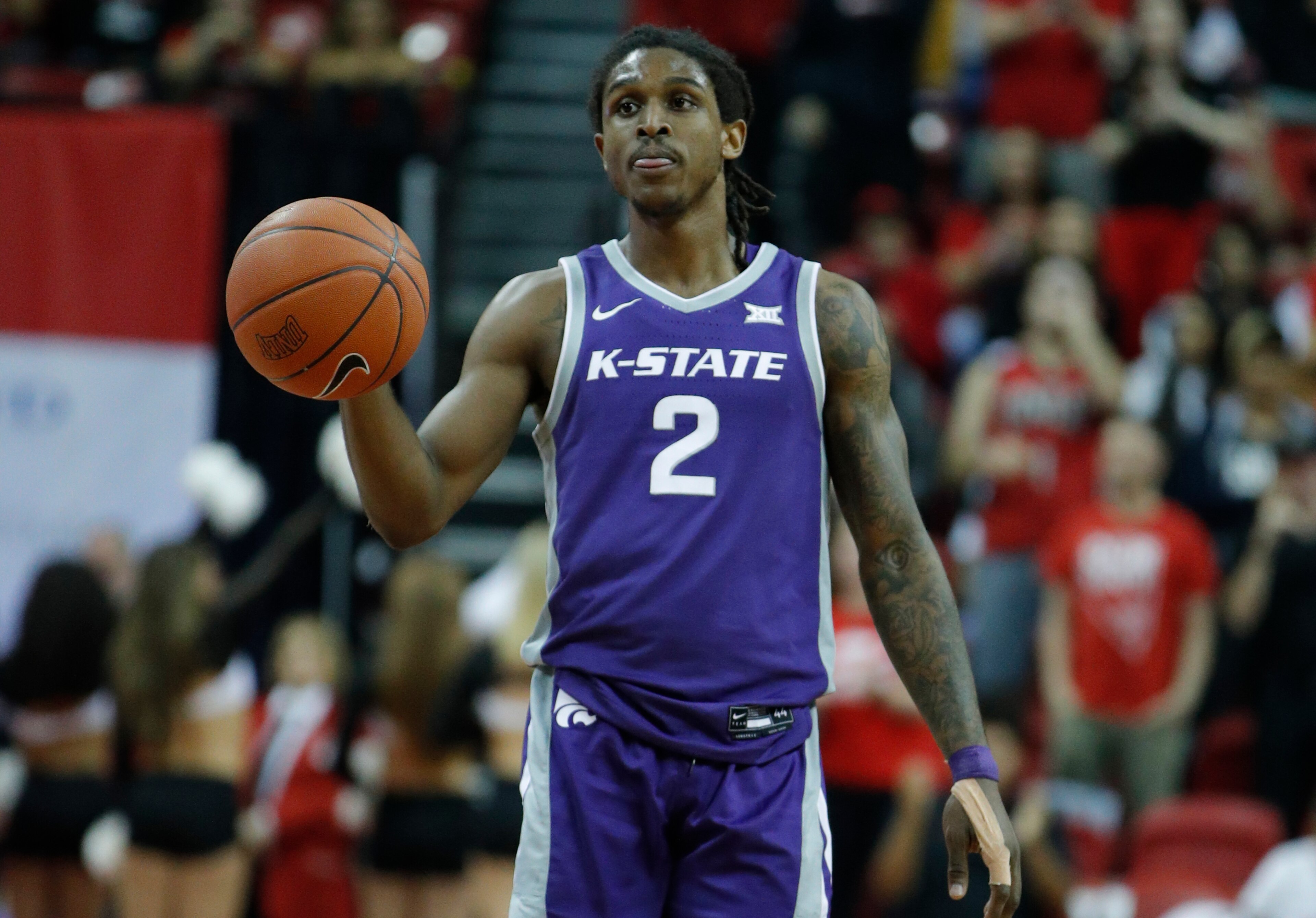Kansas State's Cartier Diarra is 2-of-15 from three after two games. Kansas State's Cartier Diarra is 2-of-15 from three after two games.