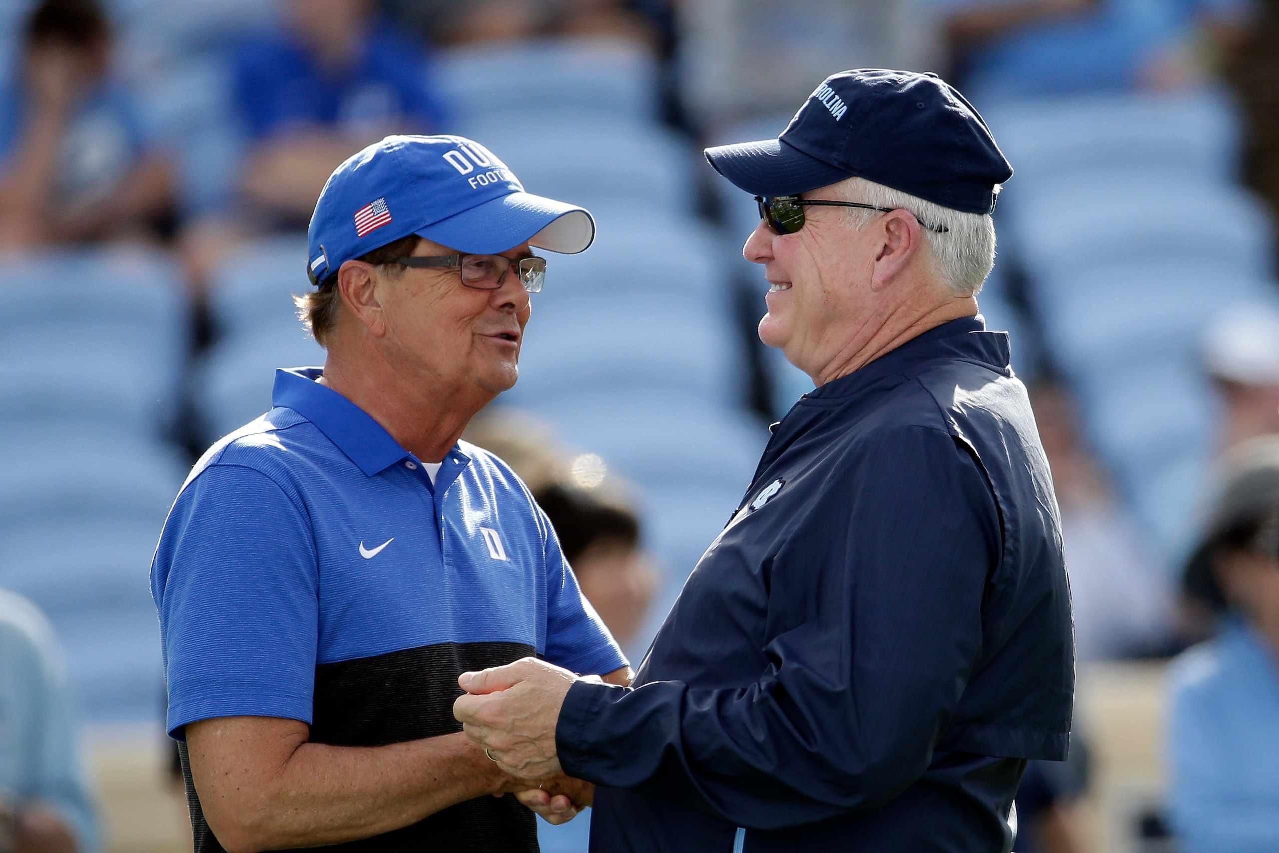 David Cutcliffe (Duke) and Mack Brown (UNC) are both still trying to become bowl-eligible.