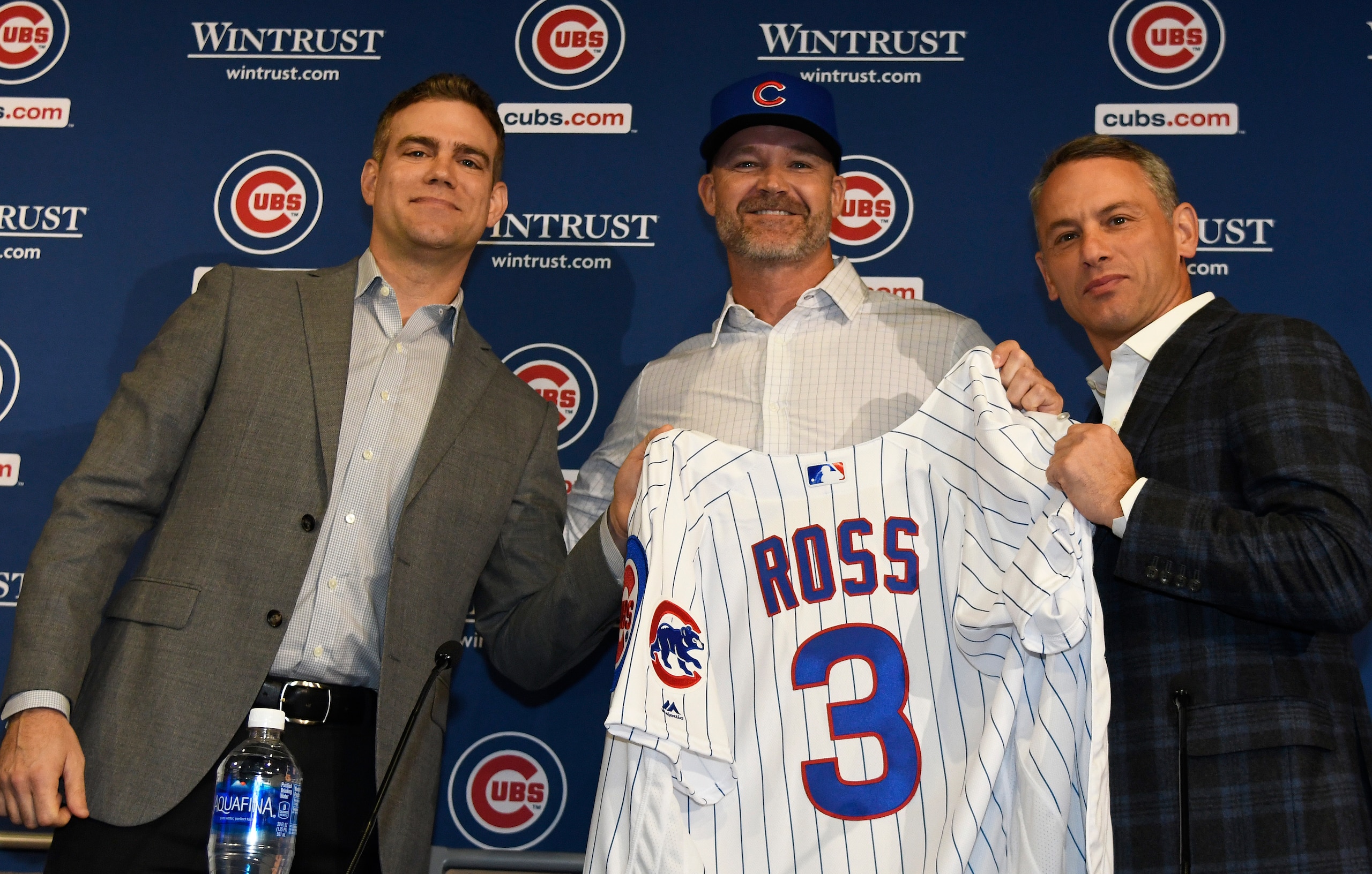 Theo Epstein, David Ross and Jed Hoyer