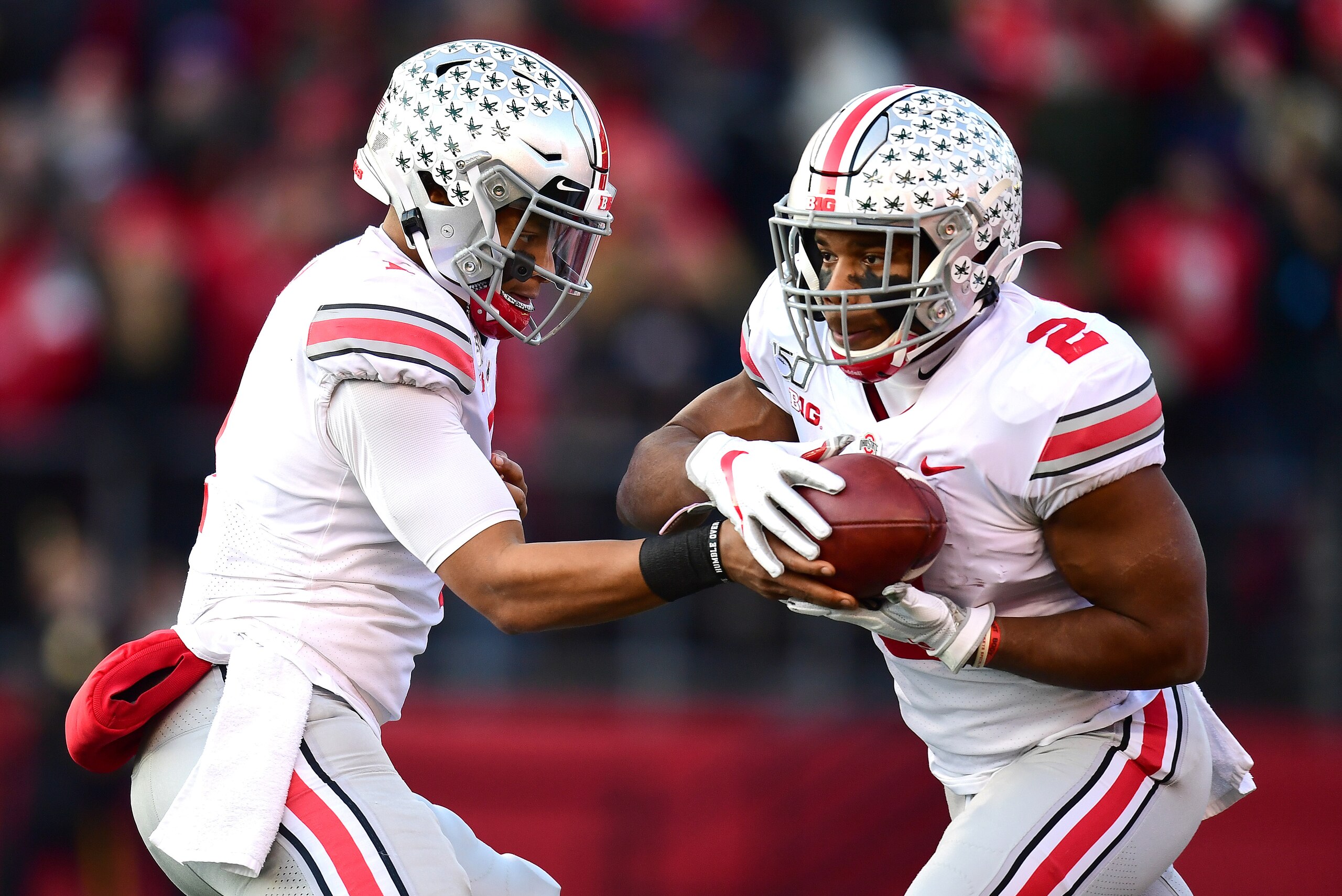 Ohio State's Justin Fields and J.K. Dobbins (2)