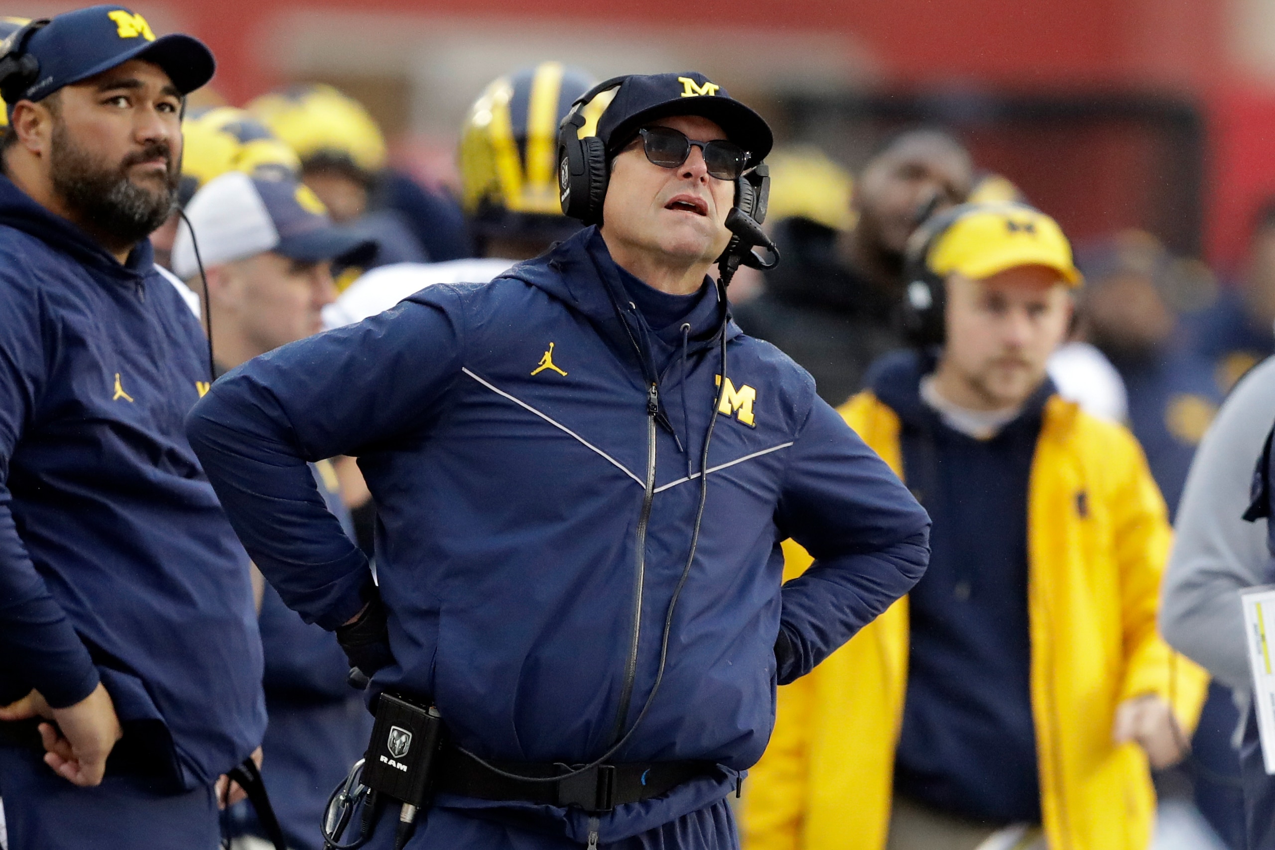 Michigan head coach Jim Harbaugh