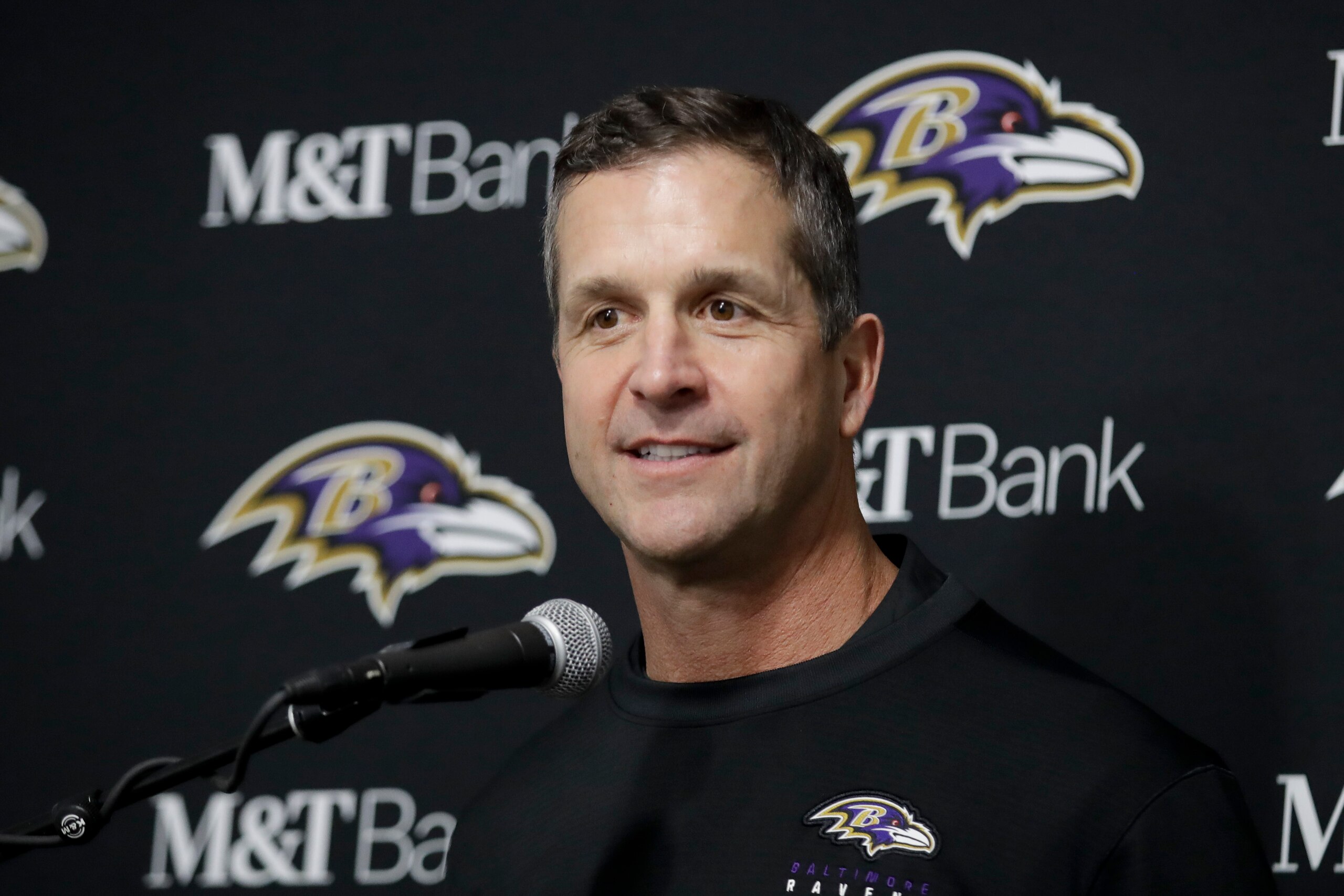 Ravens head coach John Harbaugh