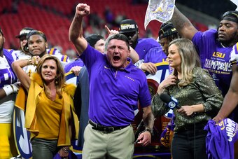 LSU head coach Ed Orgeron