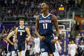 Gonzaga guard Joel Ayayi