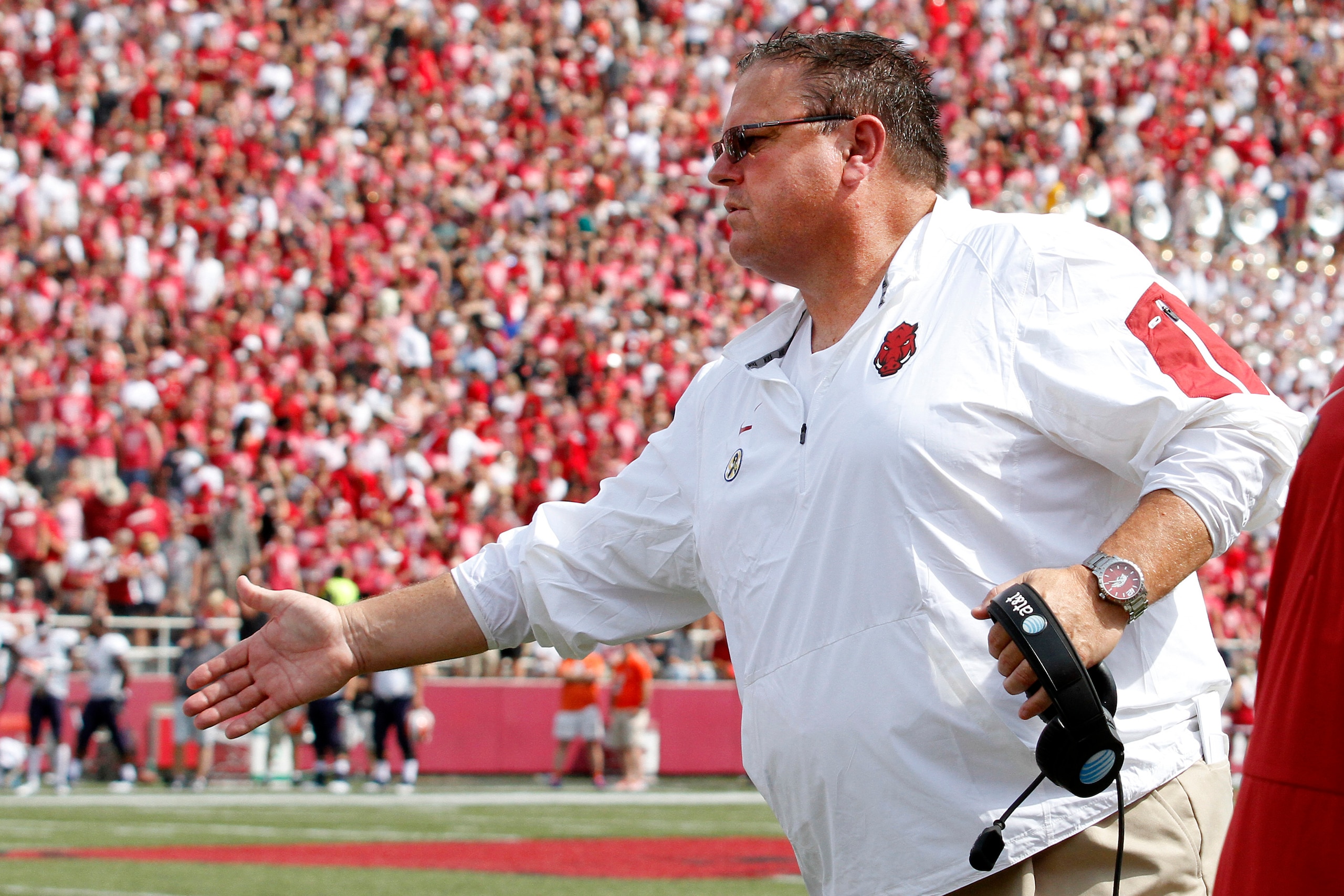 Arkansas' new head coach Sam Pittman Arkansas' new head coach Sam Pittman