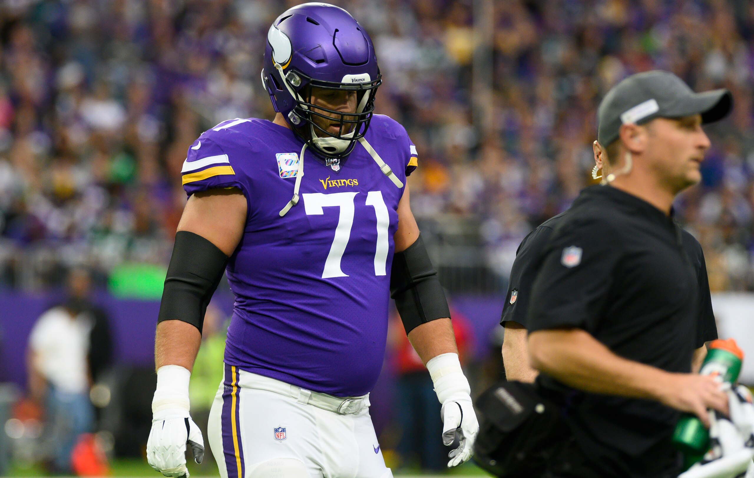 Minnesota Vikings left tackle Riley Reiff Minnesota Vikings left tackle Riley Reiff