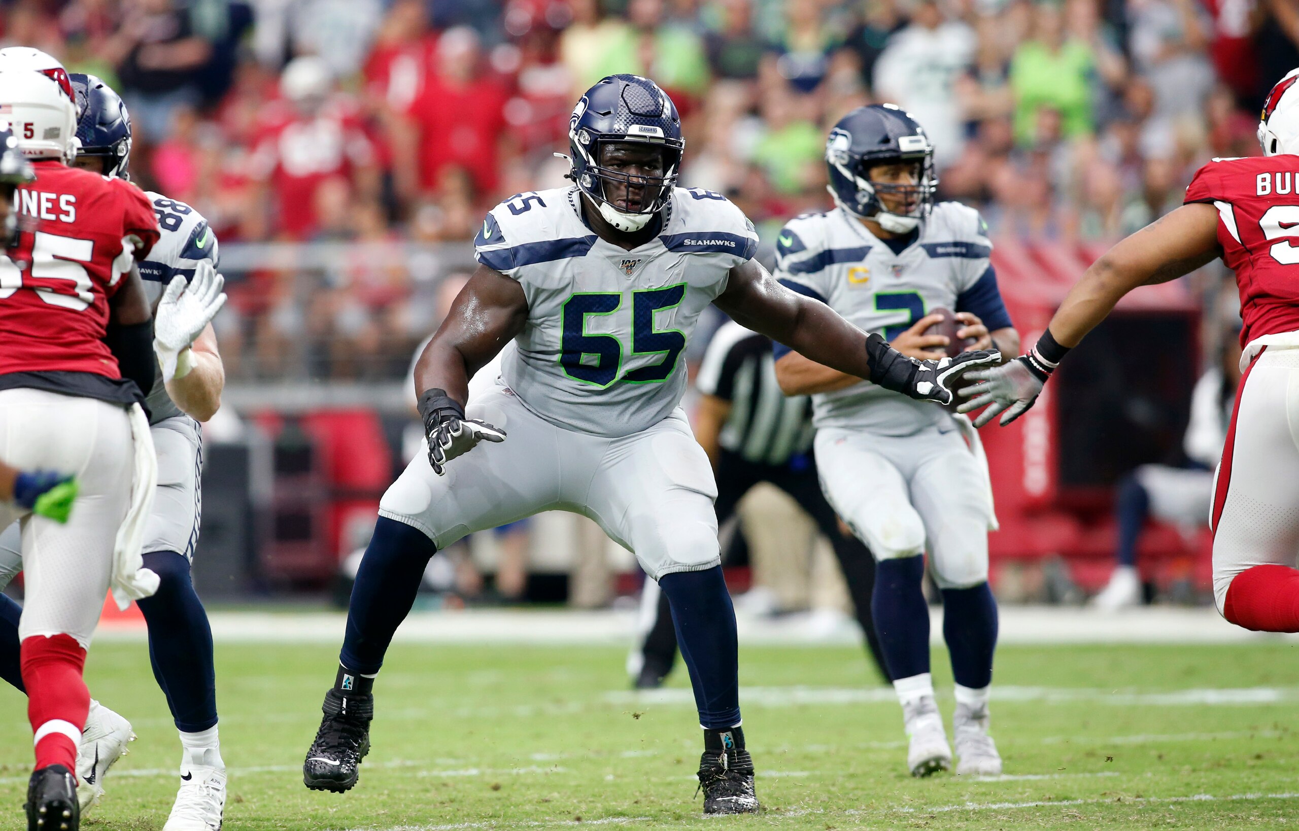 Seattle Seahawks right tackle Germain Ifedi Seattle Seahawks right tackle Germain Ifedi