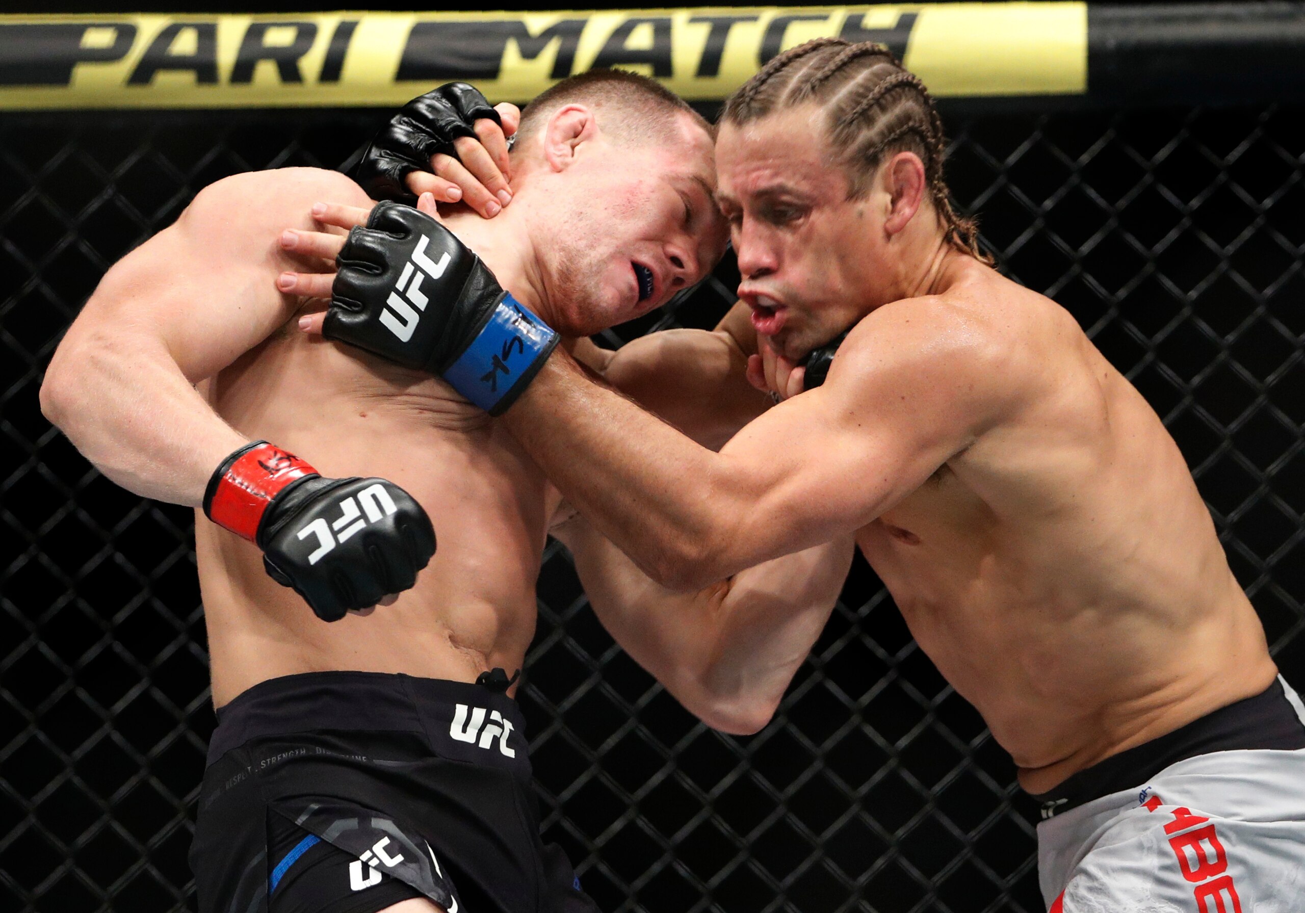 Faber (right) just couldn't get his hands on Yan.