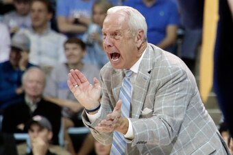 North Carolina head coach Roy Williams