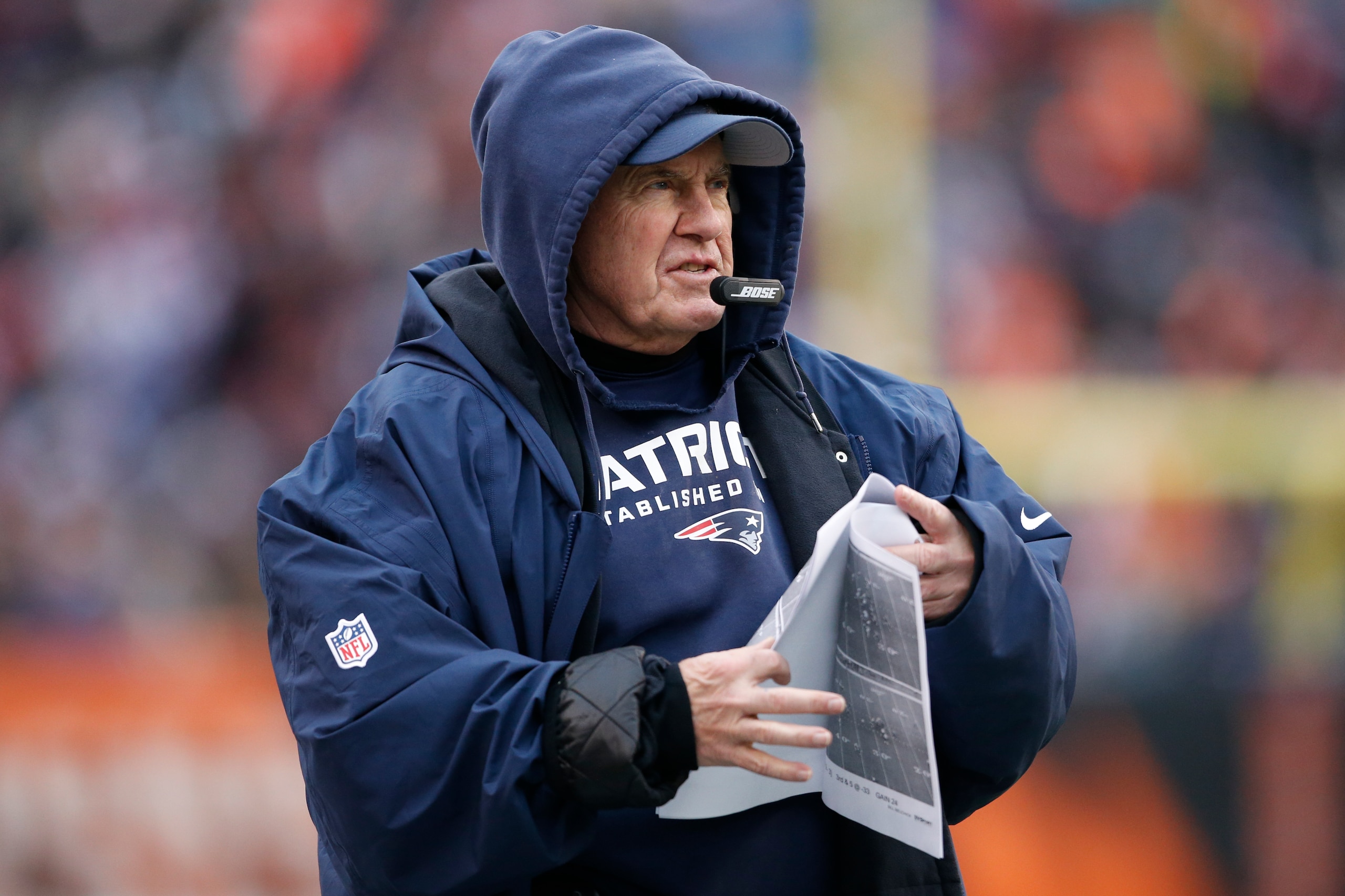 Patriots head coach Bill Belichick