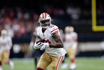 San Francisco 49ers running back Raheem Mostert