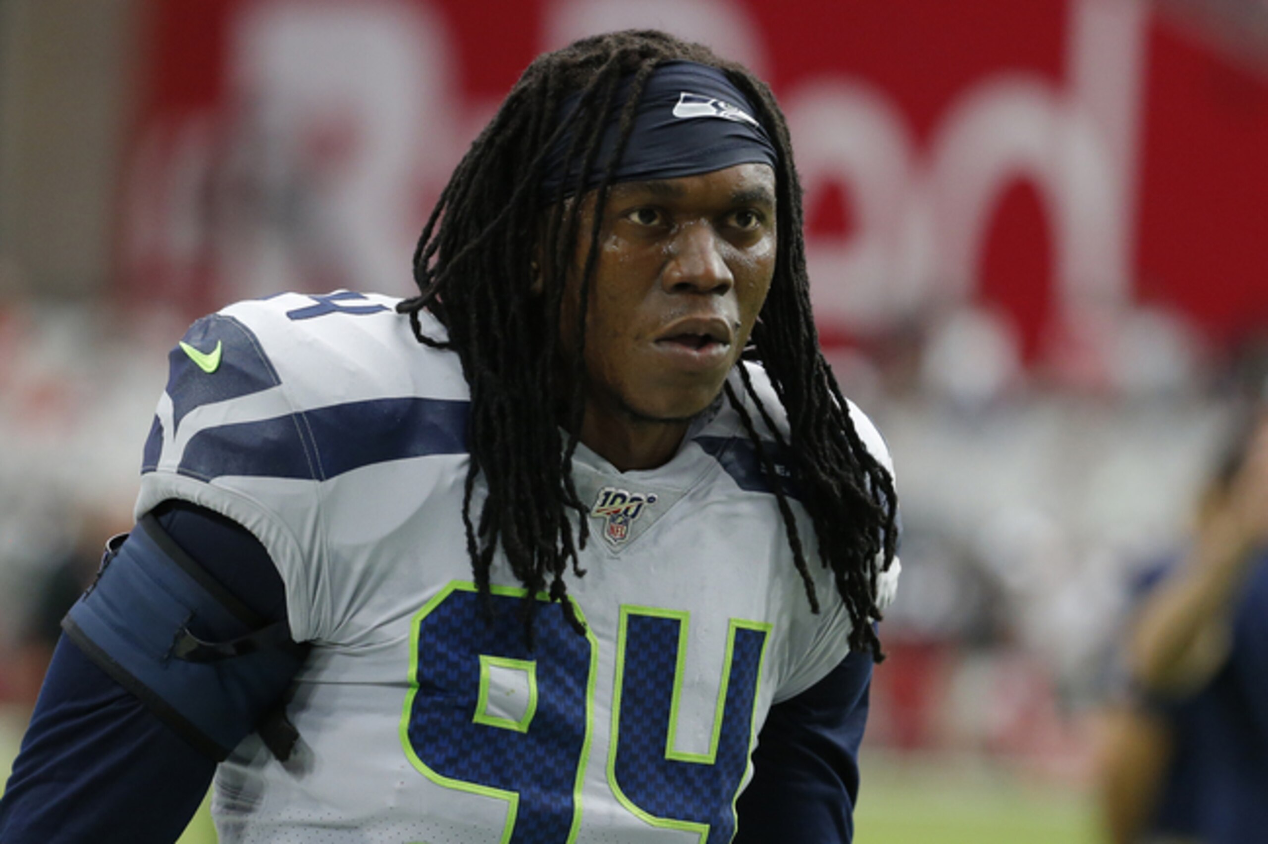Seattle Seahawks defensive end Ziggy Ansah