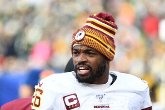 Washington Redskins running back Adrian Peterson