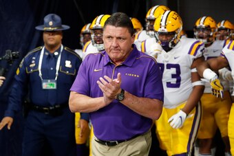 LSU head coach Ed Orgeron