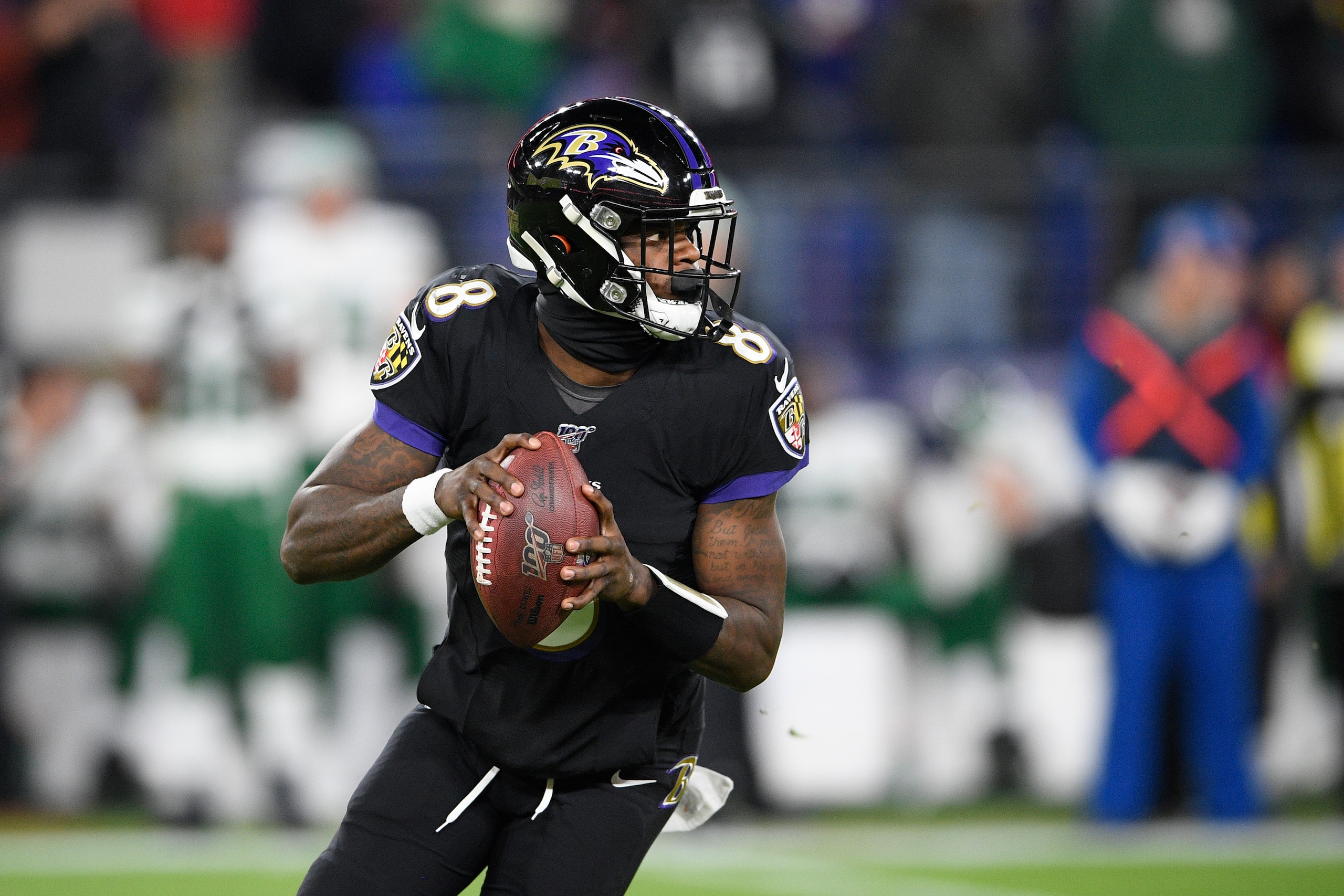 Baltimore Ravens quarterback Lamar Jackson