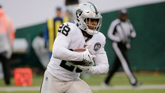 Oakland Raiders running back Josh Jacobs