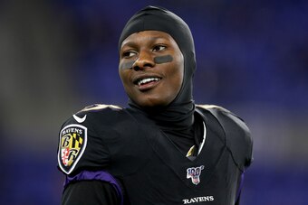 Baltimore Ravens wide receiver Marquise Brown