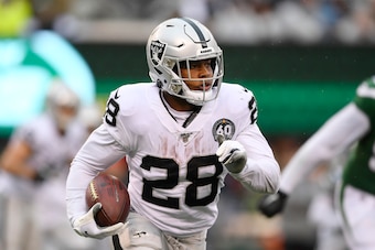 Oakland Raiders running back Josh Jacobs