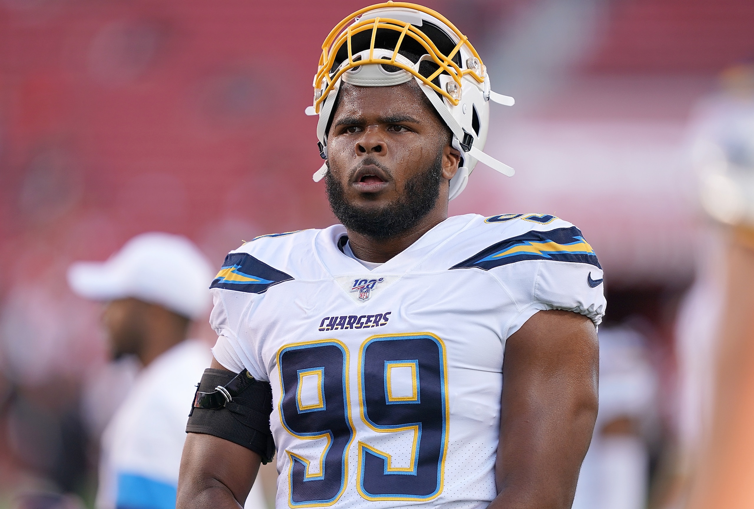 Los Angeles Chargers defensive tackle Jerry Tillery