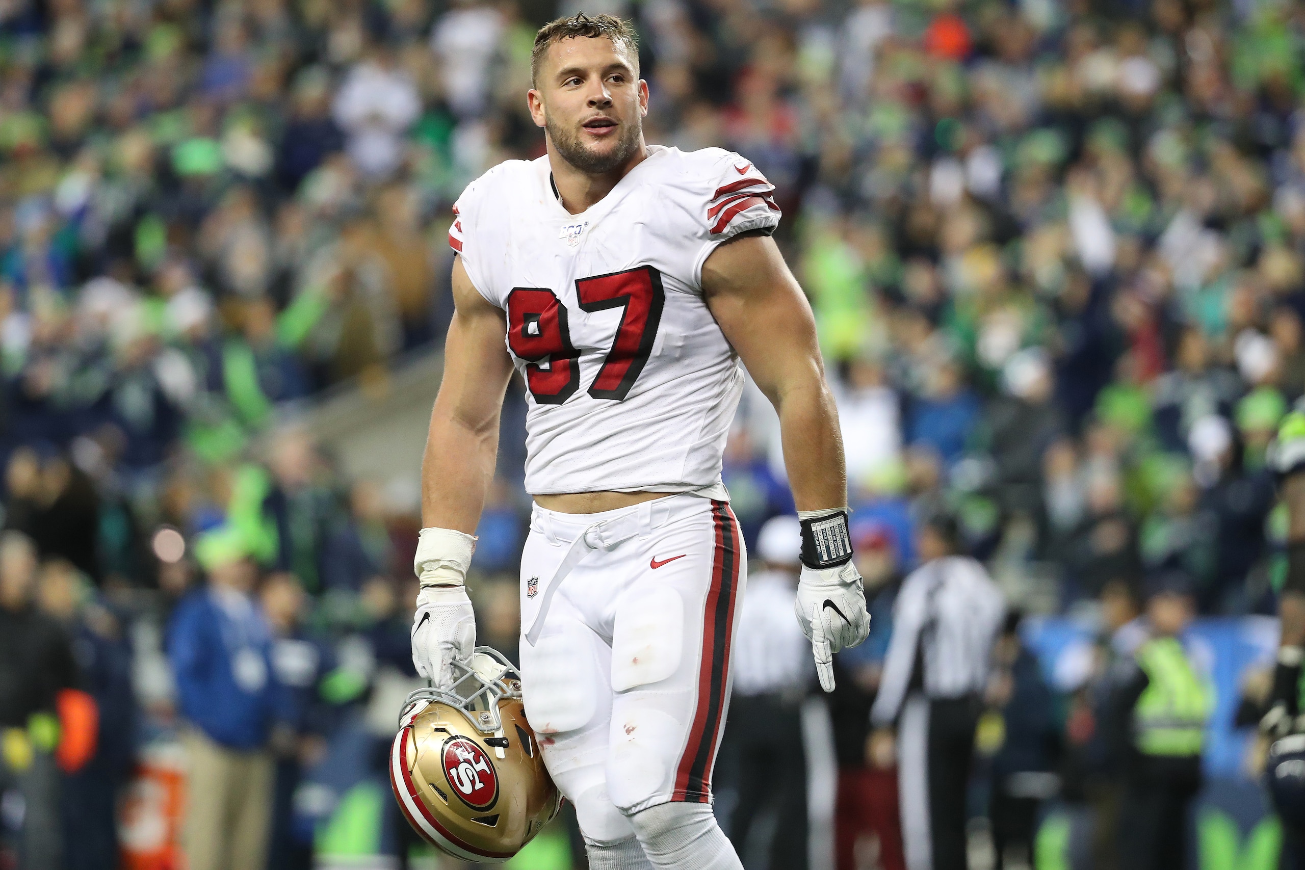 San Francisco 49ers defensive end Nick Bosa